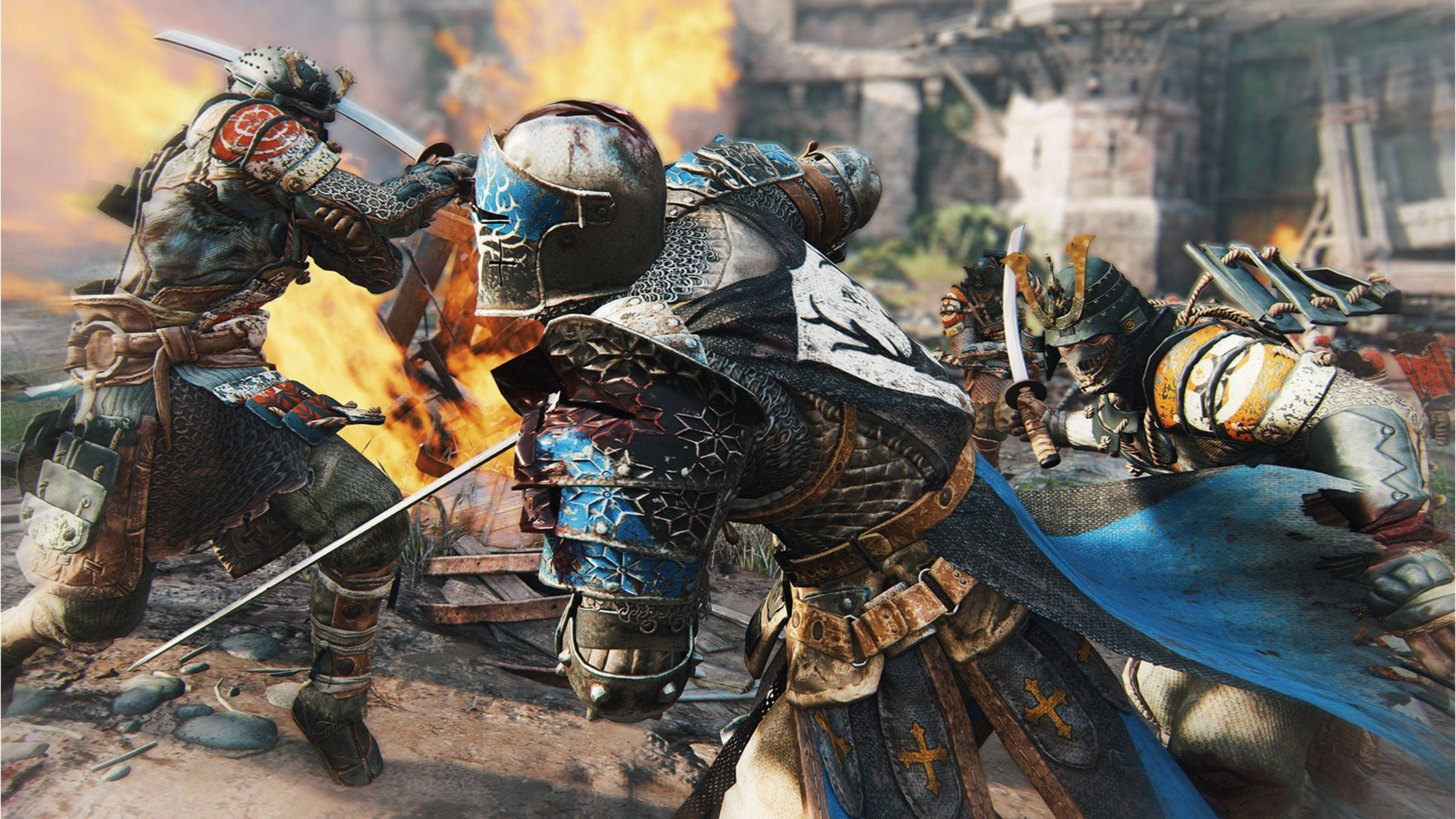 For Honor, sword fight, armored warriors, 4K Desktop Wallpaper