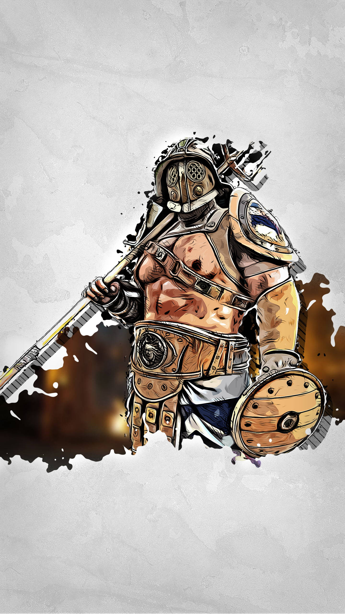 For Honor, gladiator, armored warrior, 2K Phone Wallpaper