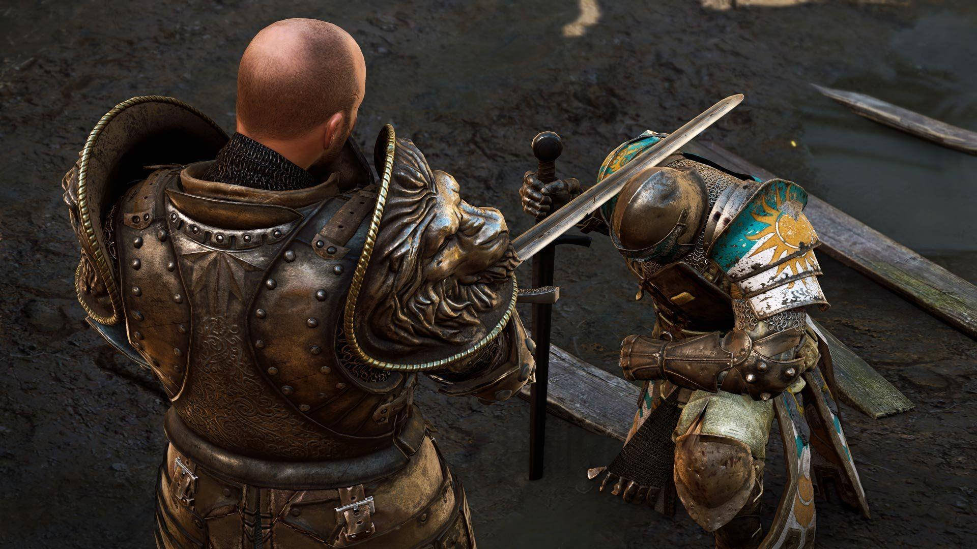 For Honor, knight, medieval courtyard, Full HD Desktop Wallpaper
