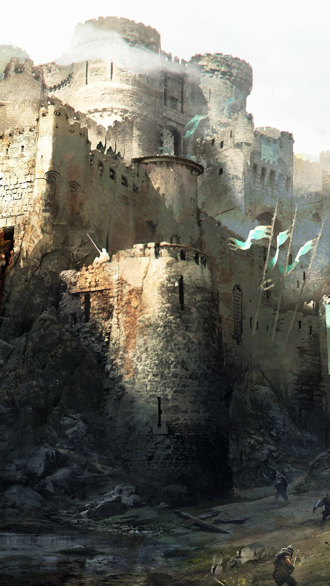 For Honor, medieval castle, rugged cliffs, Full HD Phone Wallpaper