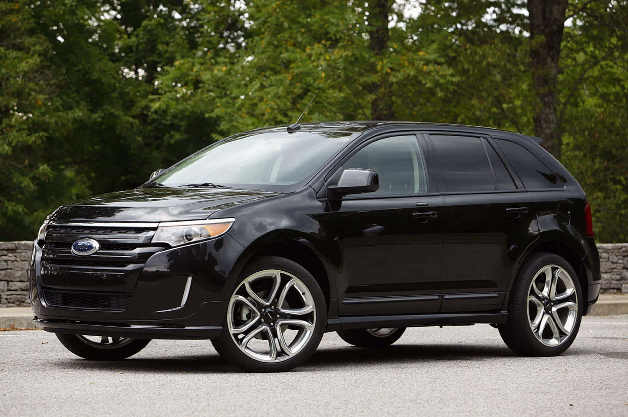 Ford Edge, 2000, black, Full HD Desktop Wallpaper