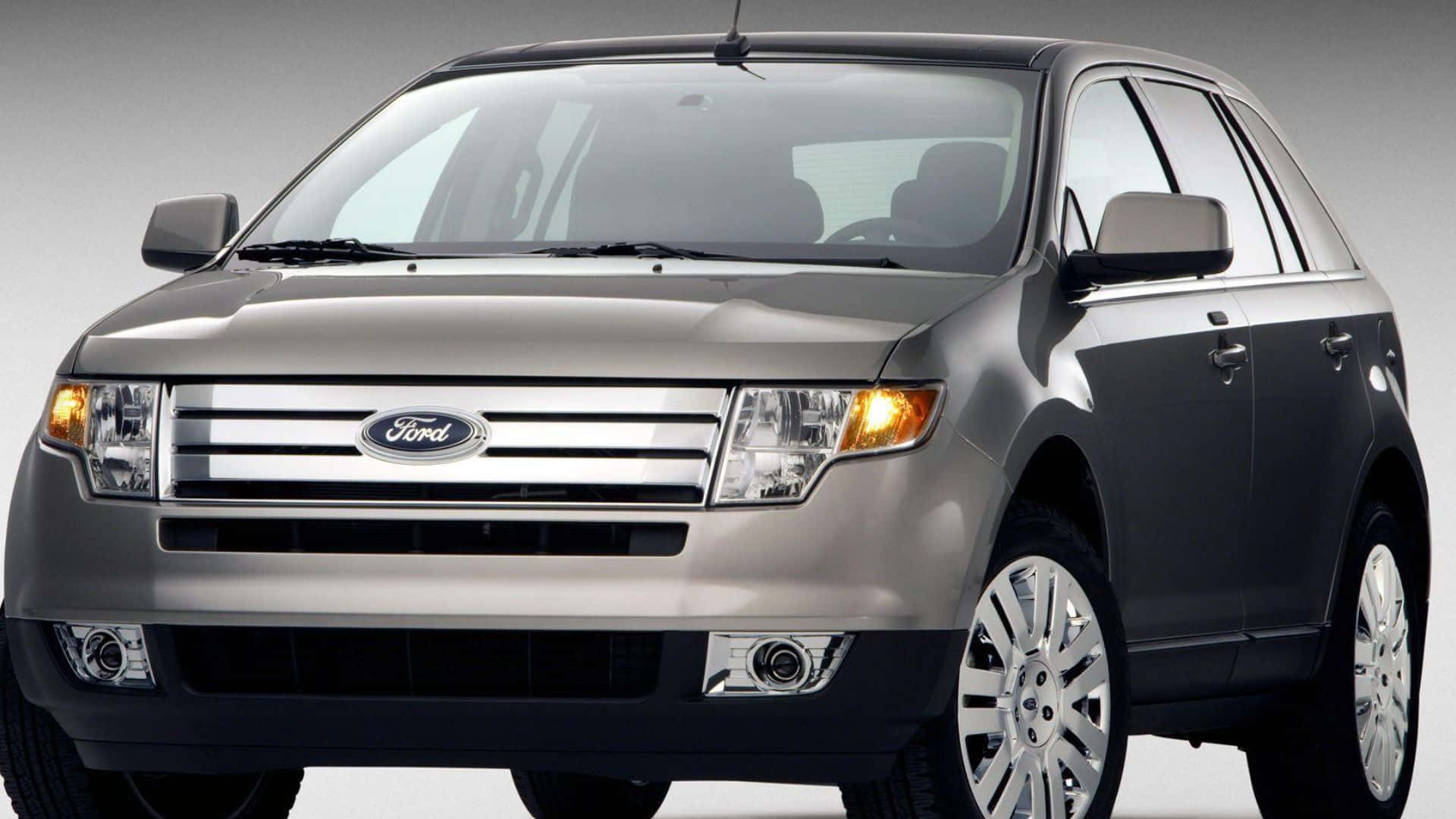 Ford Edge, silver, chrome accents, Full HD Desktop Wallpaper