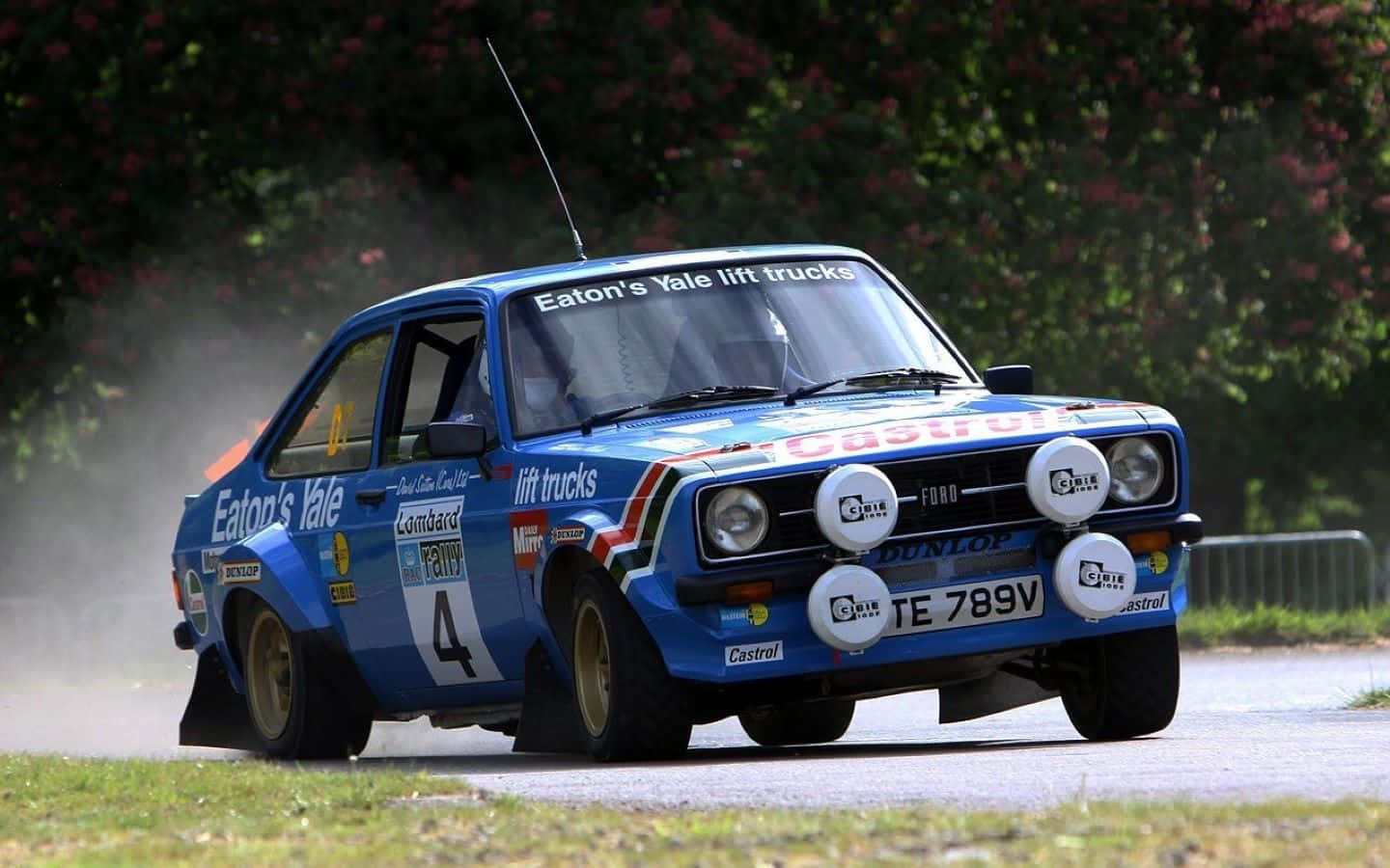 Ford Escort, blue, number four, HD Desktop Wallpaper