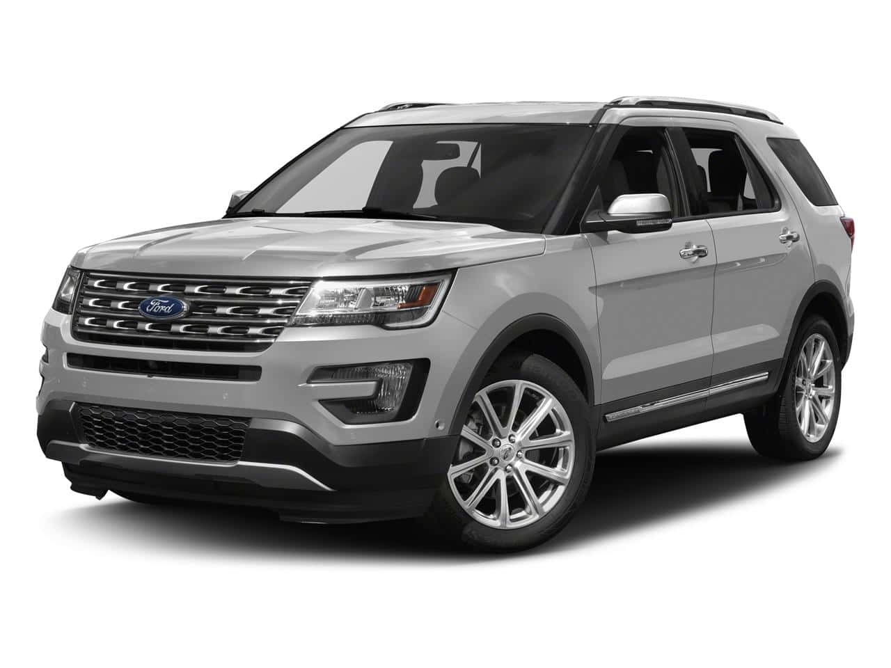 Ford Explorer, silver, studio lighting, HD Desktop Wallpaper