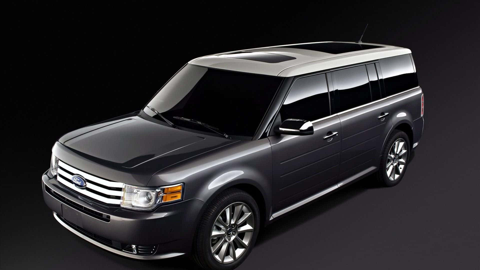 Ford Flex, dark gray, chrome accents, Full HD Desktop Wallpaper