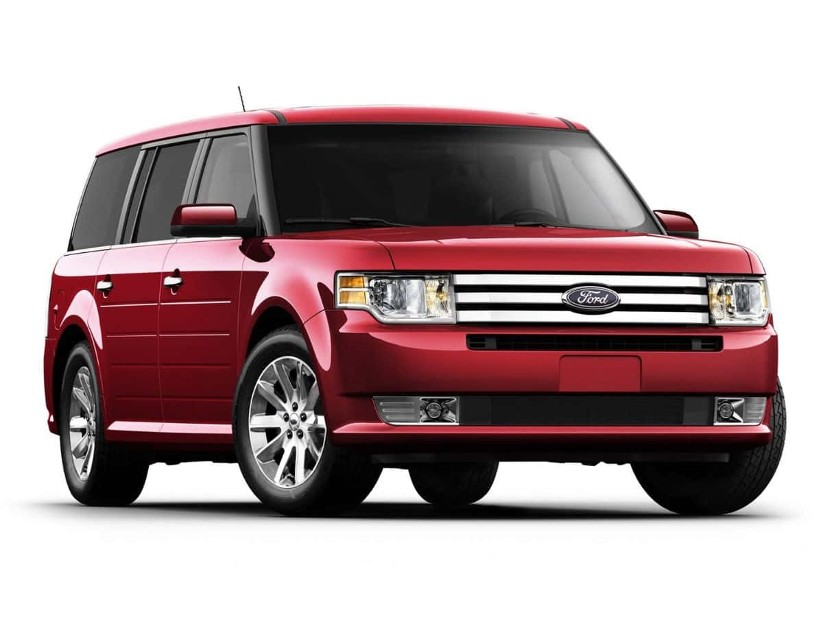 Ford Flex, glossy red, studio lighting, SD Desktop Wallpaper