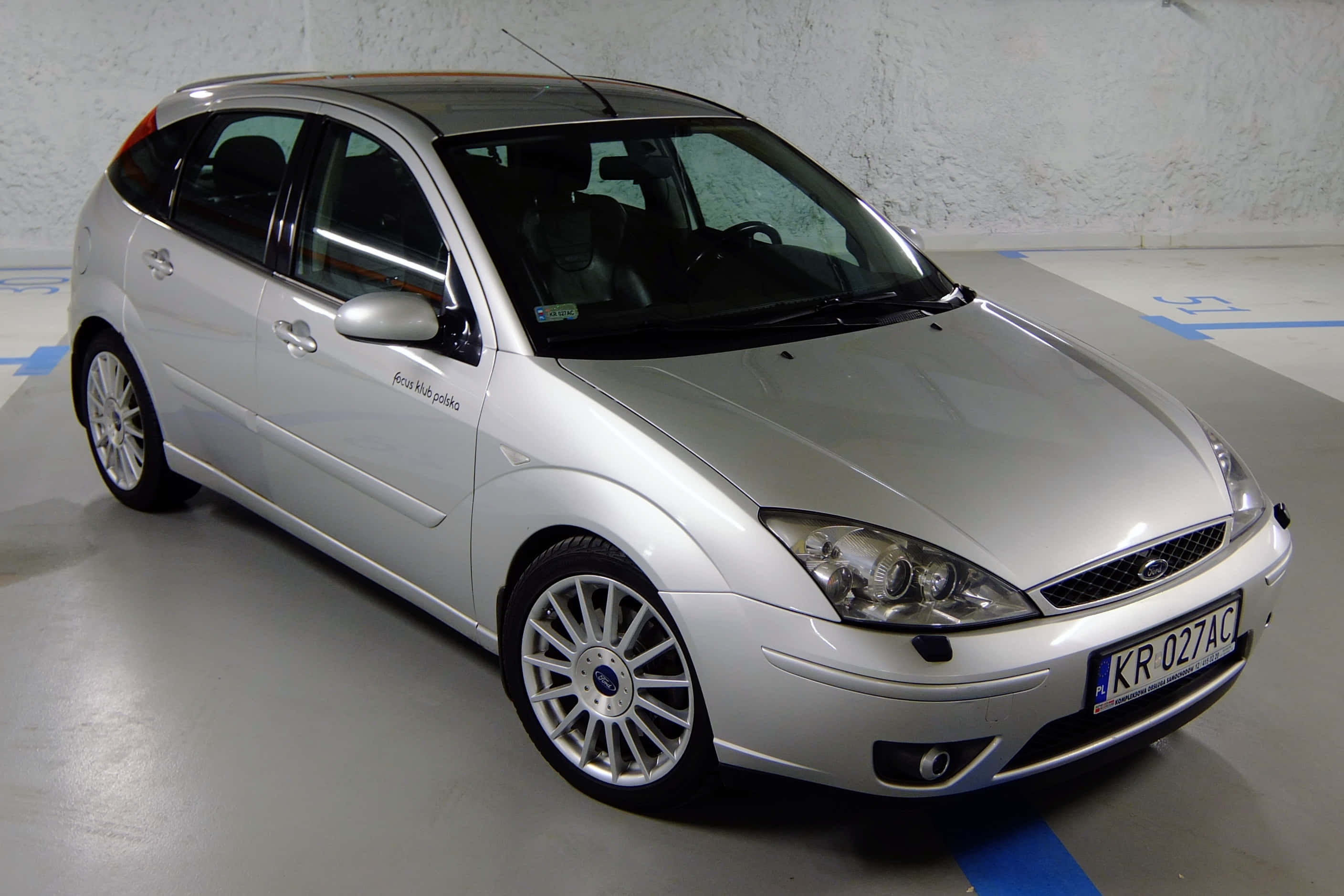 Ford Focus, 2013, silver, 2K Desktop Wallpaper