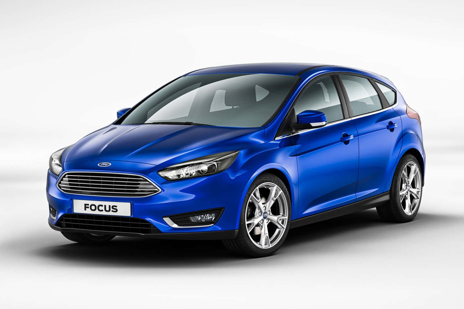 Ford Focus, blue, hatchback, HD Desktop Wallpaper