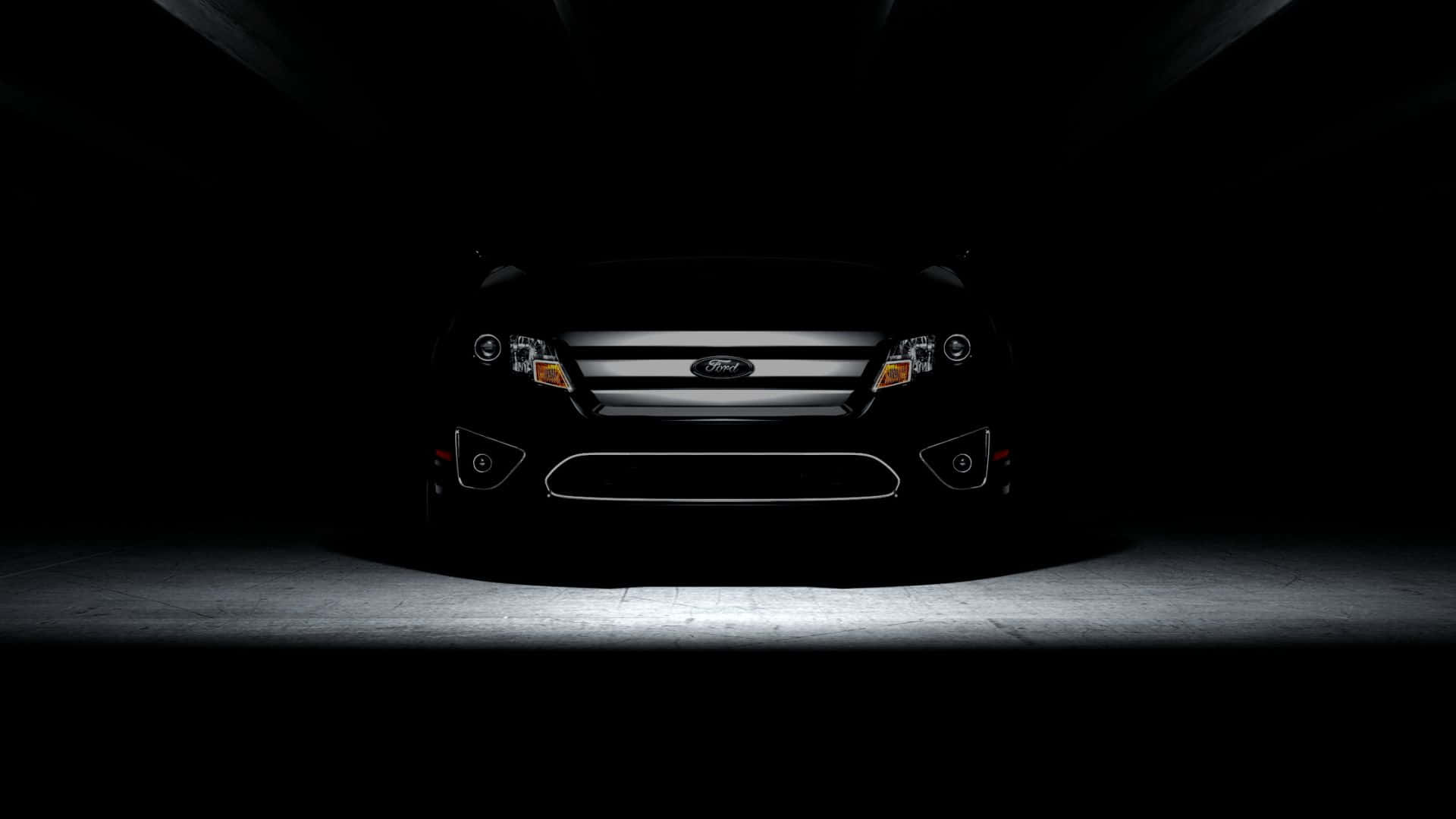 Ford Fusion, black, spotlight, Full HD Desktop Wallpaper
