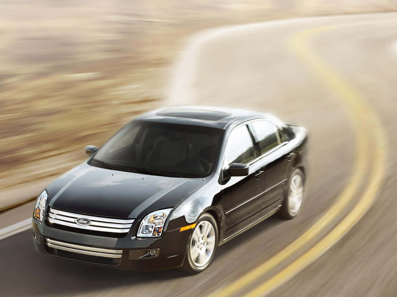 Ford Fusion, black, sedan, HD Desktop Wallpaper