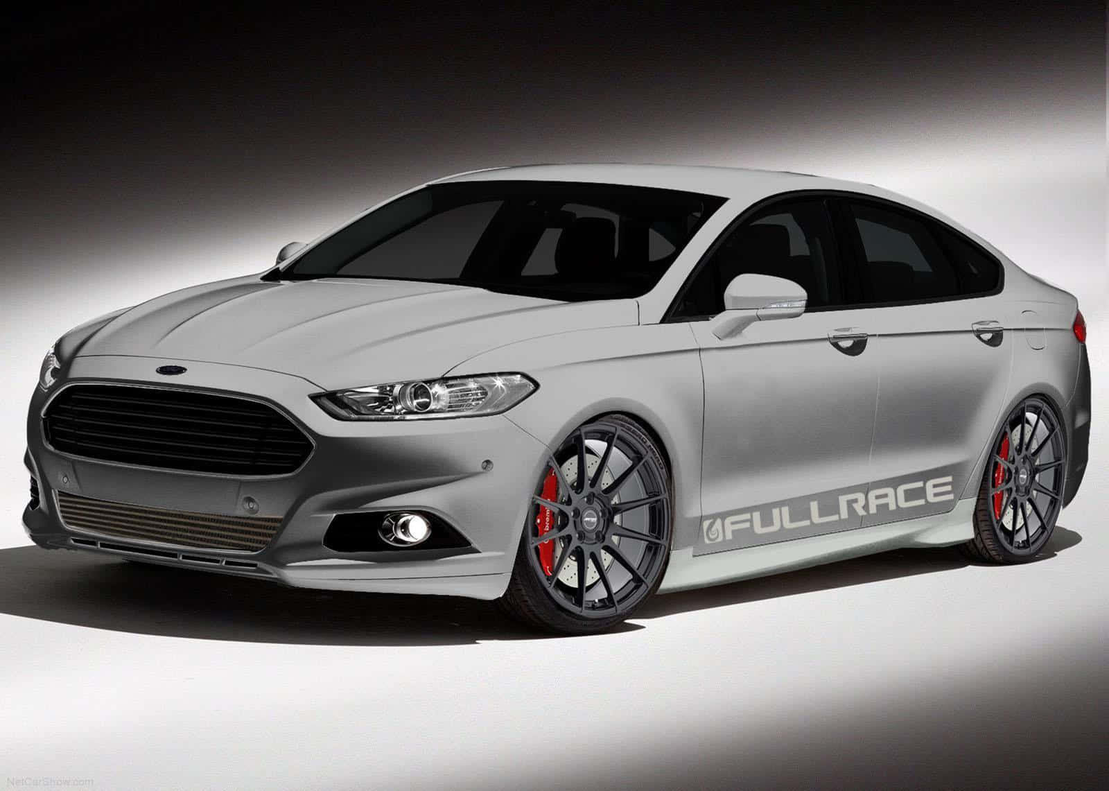 Ford Fusion, silver, black rims, HD Desktop Wallpaper