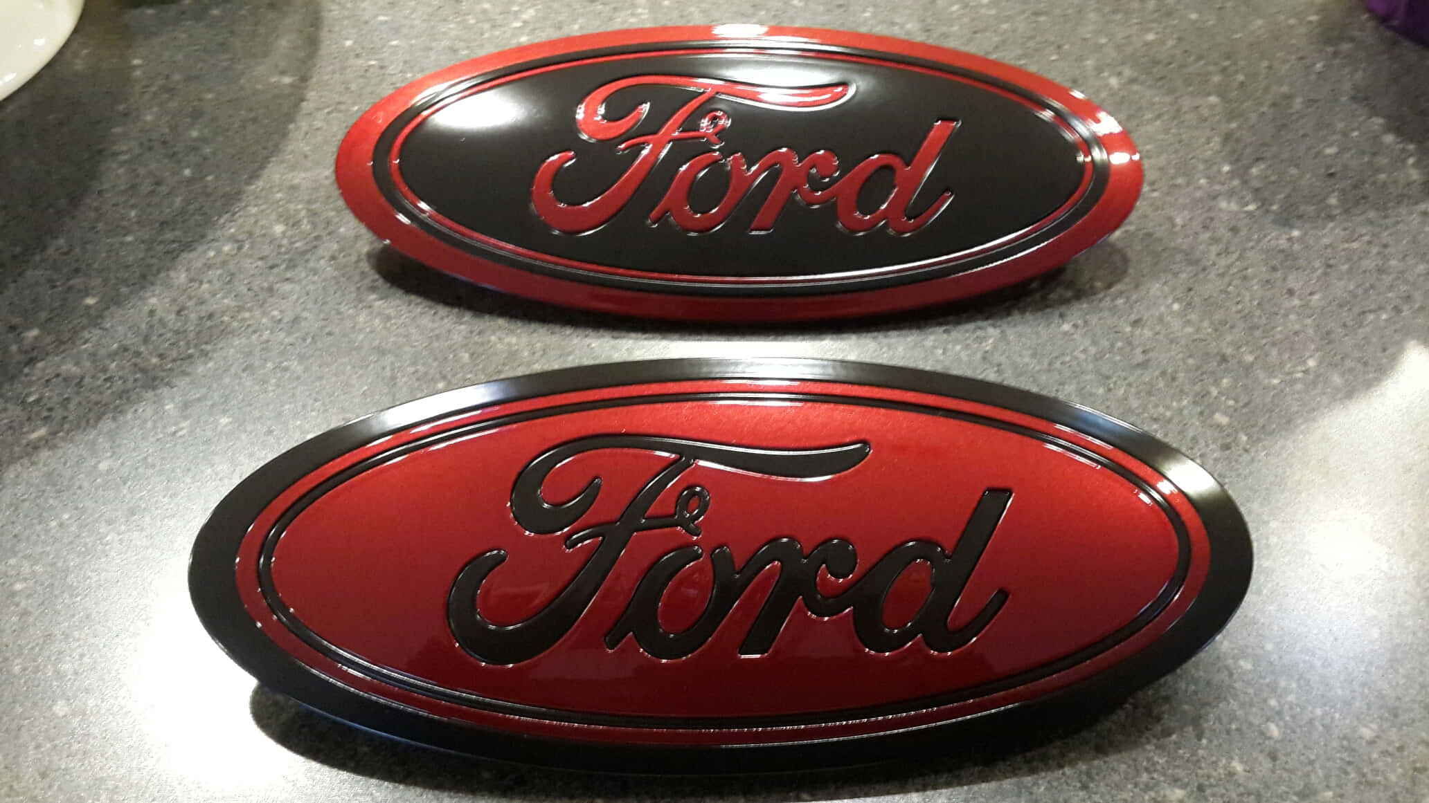 Ford Logo, red with black script, black with red script, Full HD Desktop Wallpaper