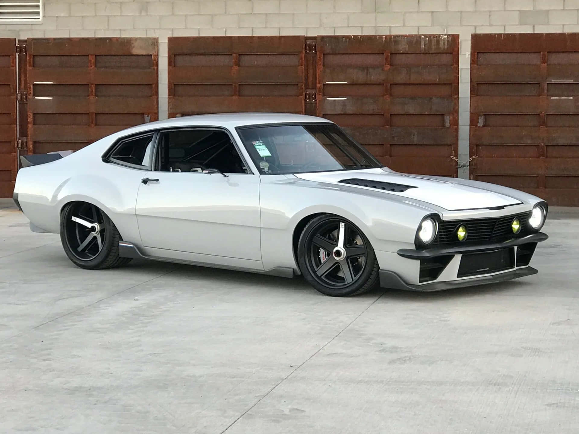 Ford Maverick, silver, black rims, Full HD Desktop Wallpaper