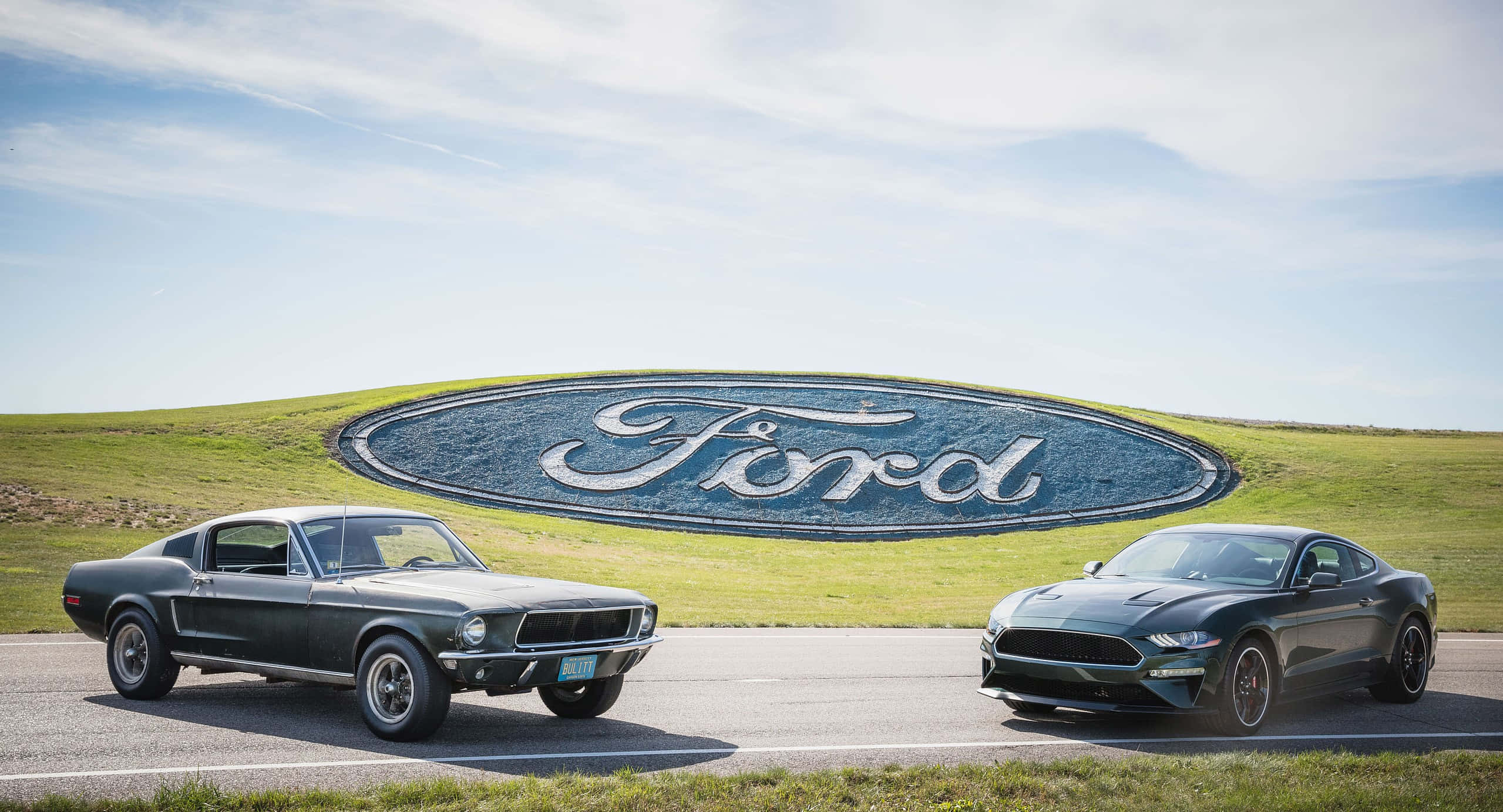 Ford Mustang Bullitt, vintage, modern, Full HD Desktop Wallpaper