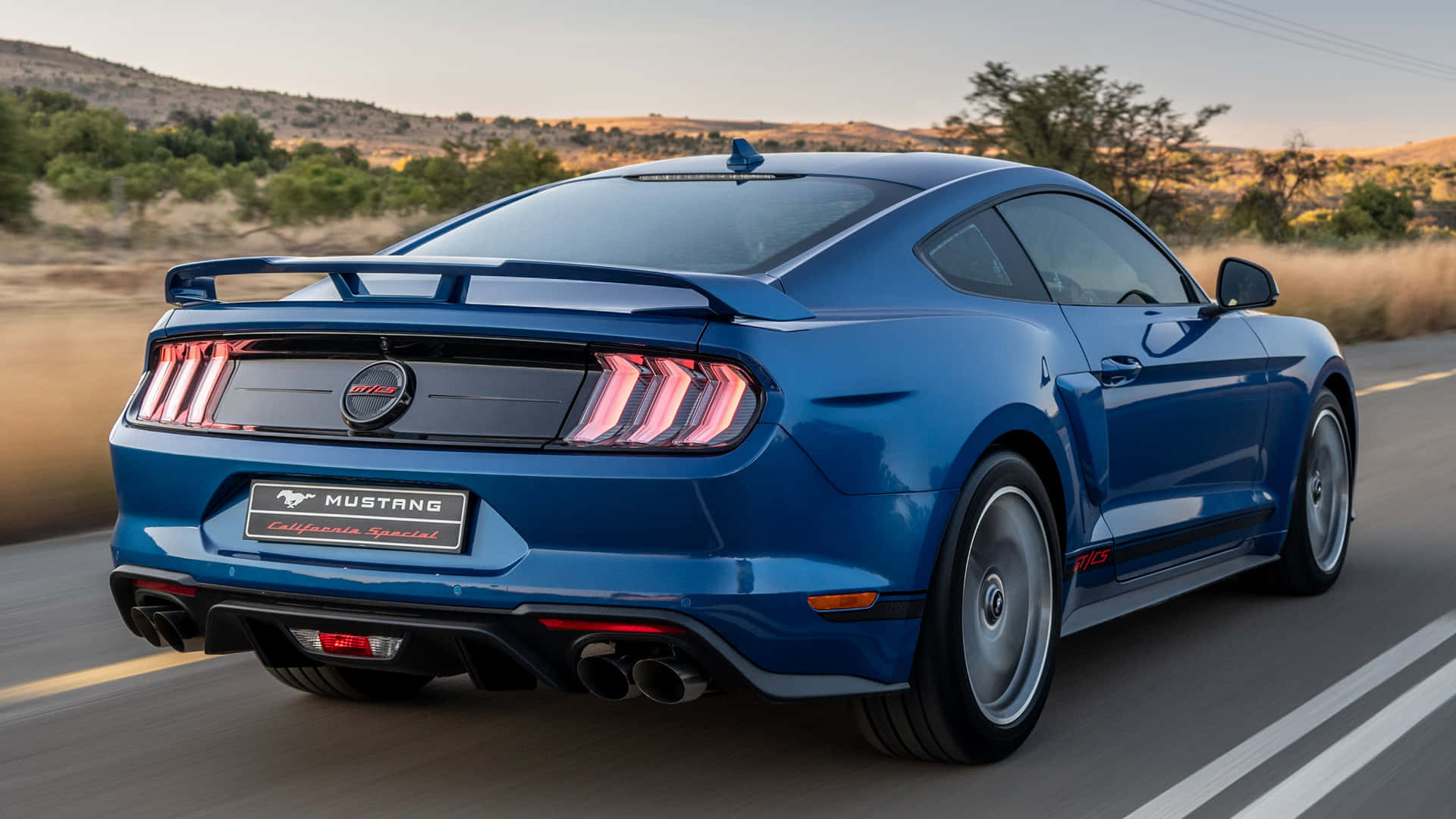 Ford Mustang California Special, desert highway, sunset, Full HD Desktop Wallpaper