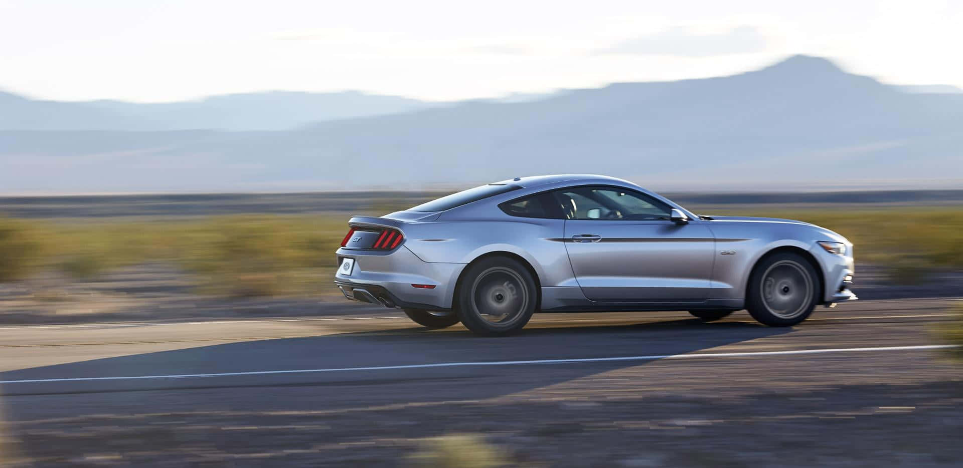 Ford Mustang California Special, silver, desert highway, Full HD Desktop Wallpaper