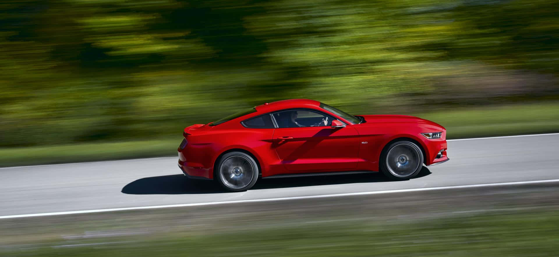 Ford Mustang California Special, vibrant red, coastline, Full HD Desktop Wallpaper