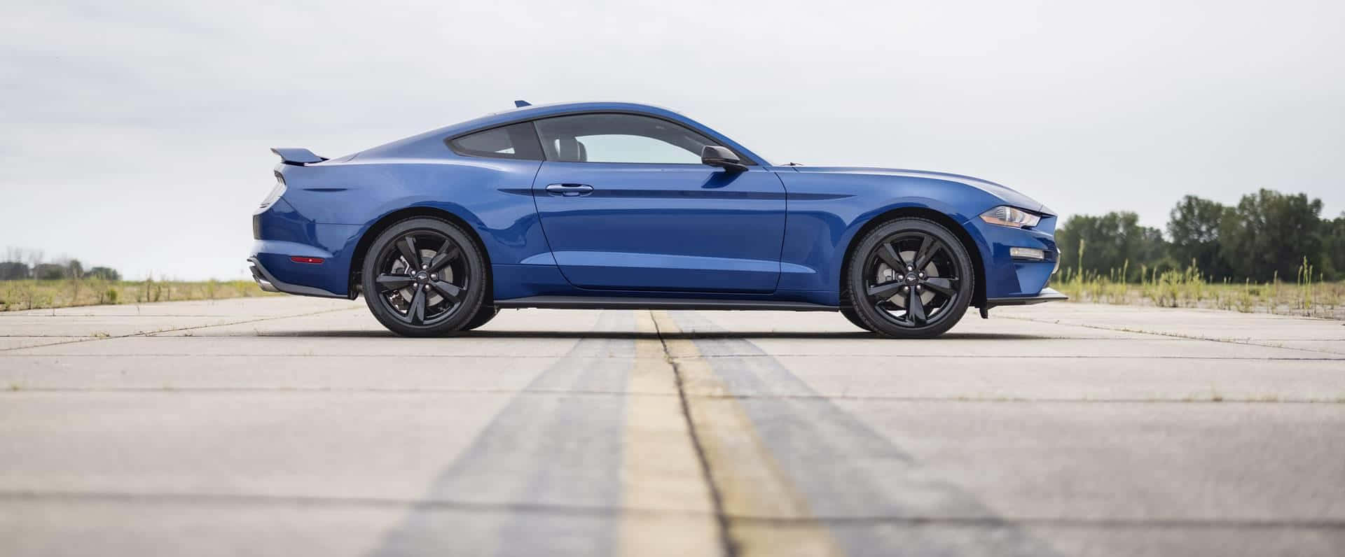 Ford Mustang California Special, blue, paved road, Full HD Desktop Wallpaper
