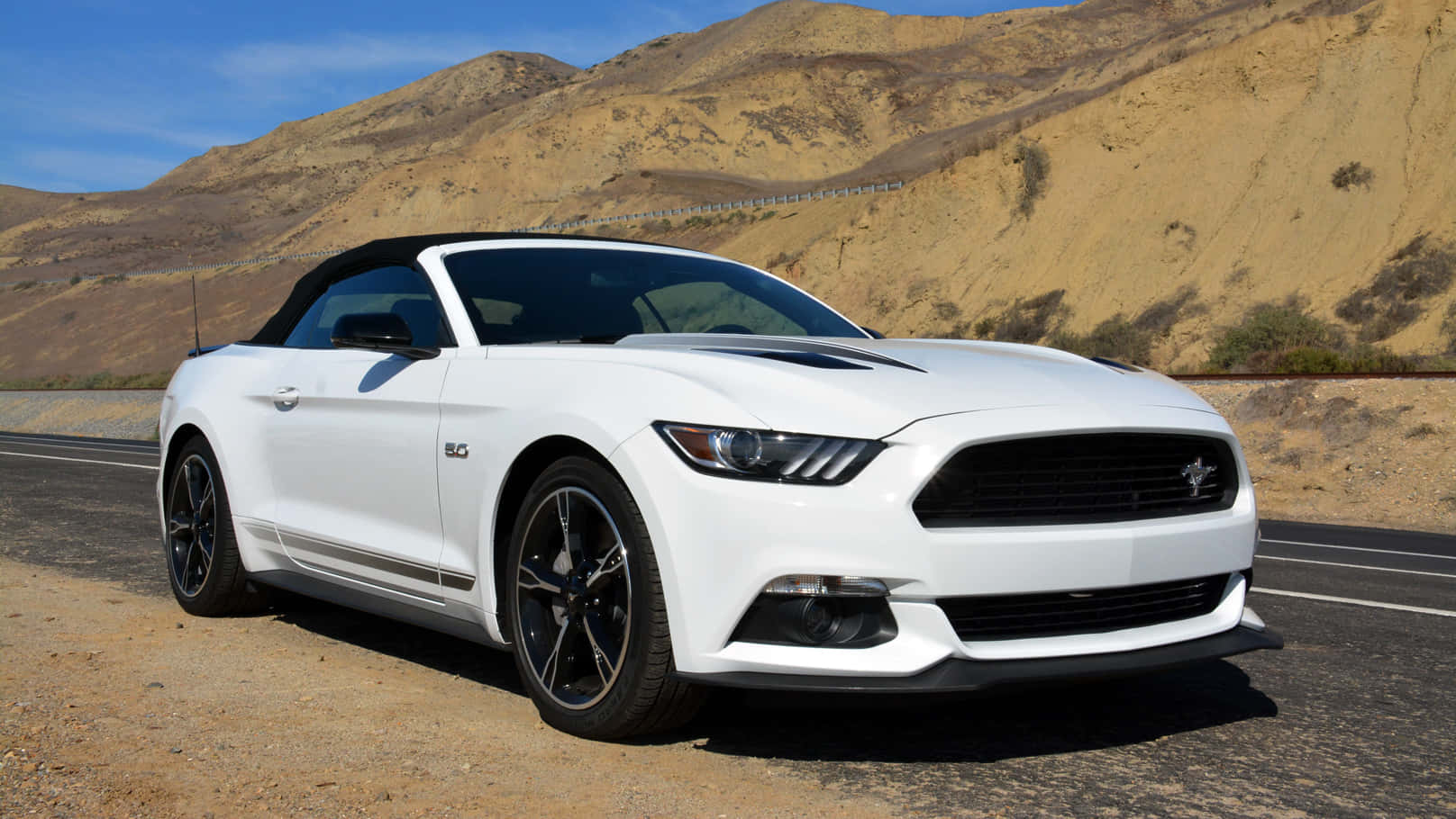 Ford Mustang California Special, white, convertible, HD Desktop Wallpaper