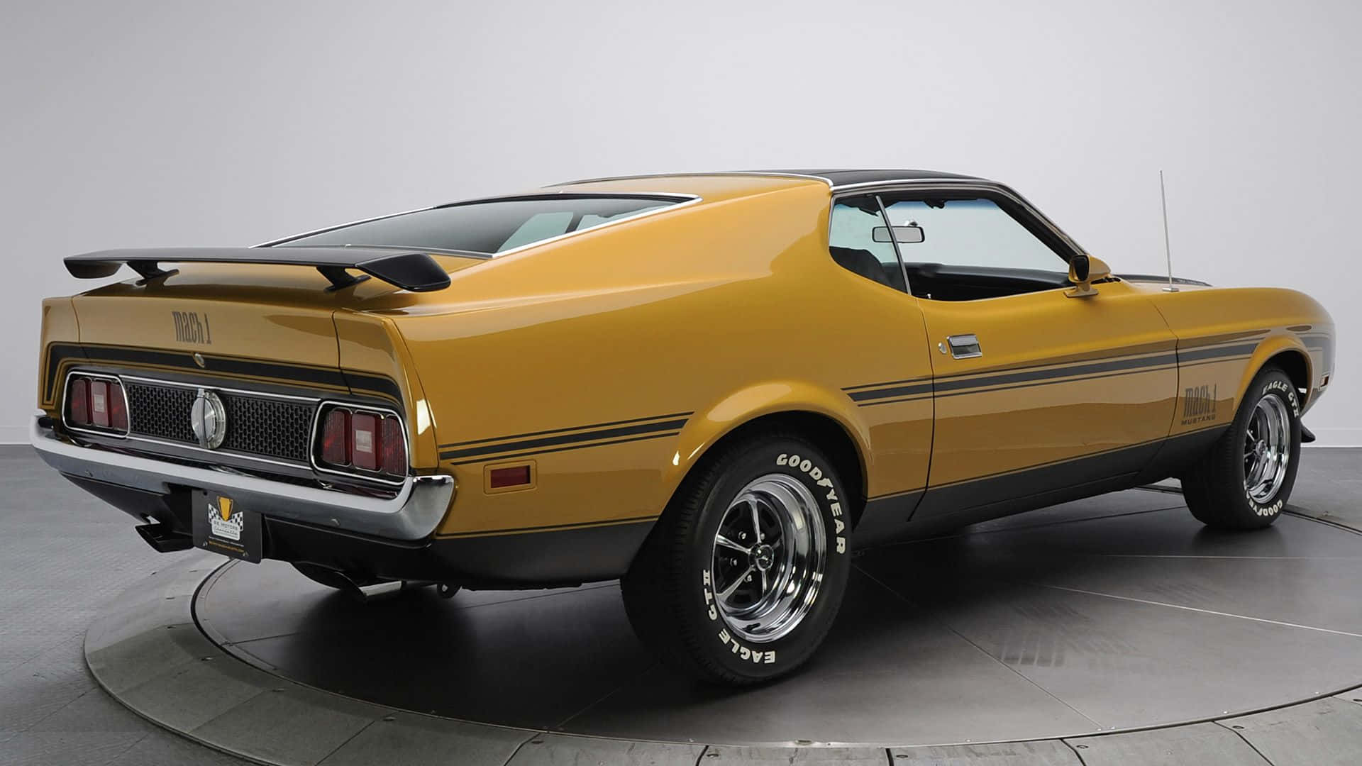 Ford Mustang Mach 1, 1970s, gold, Full HD Desktop Wallpaper