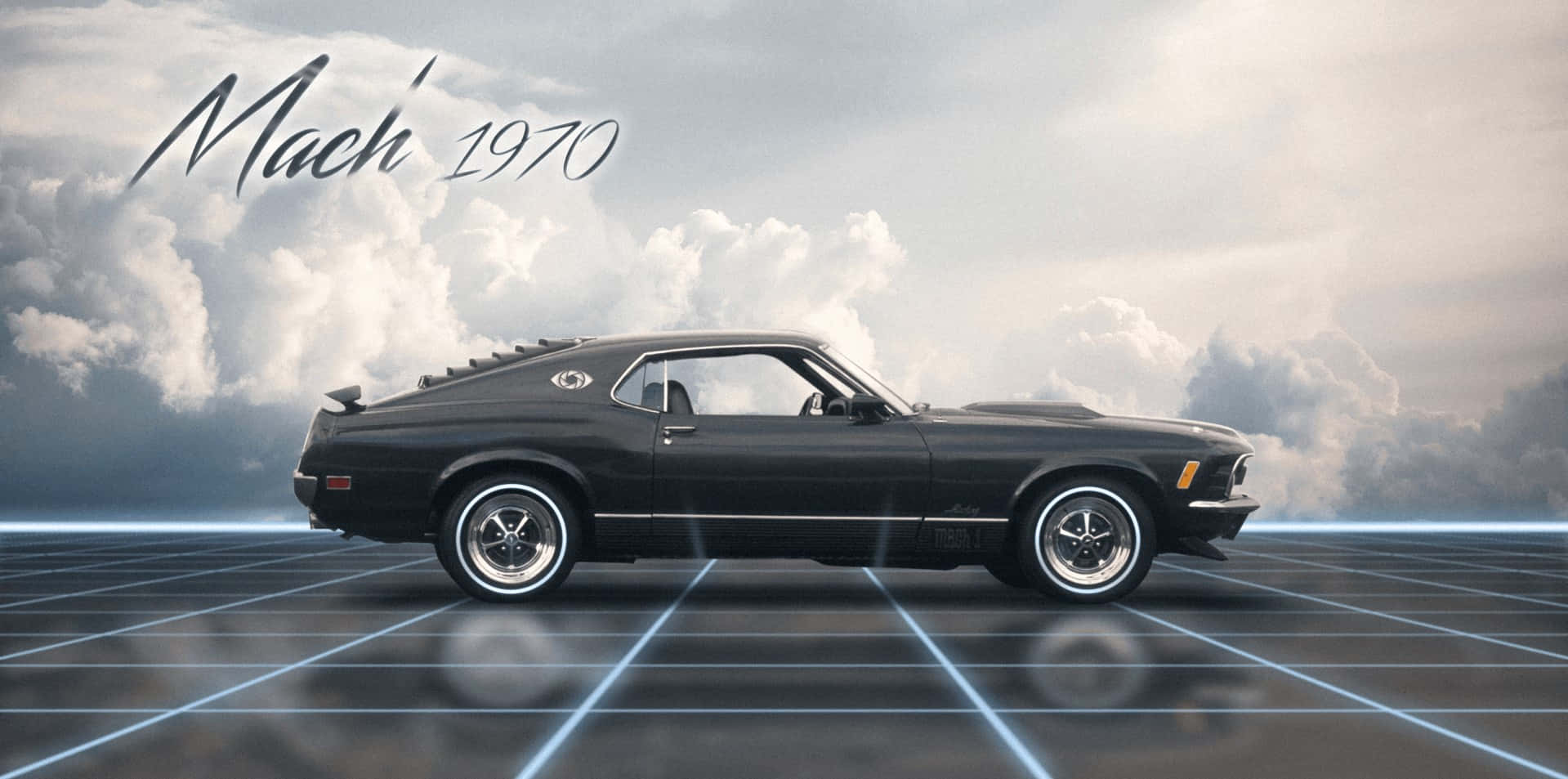 Ford Mustang Mach 1, 1970, black, HD Desktop Wallpaper