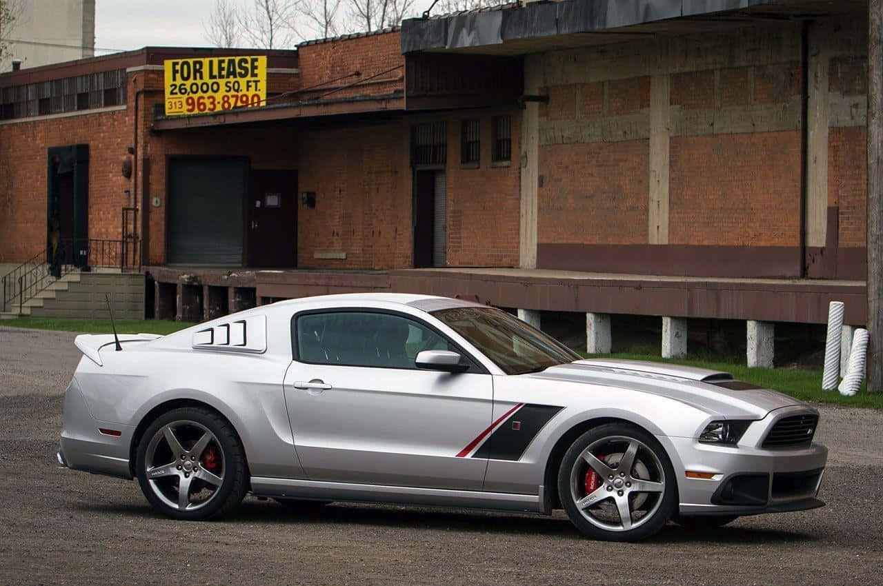 Ford Mustang Roush, silver, red brake calipers, HD Desktop Wallpaper