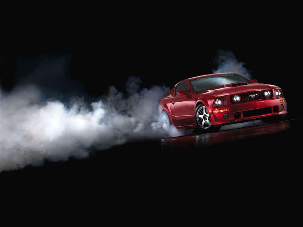 Ford Mustang Roush, red, muscle car, SD Desktop Wallpaper