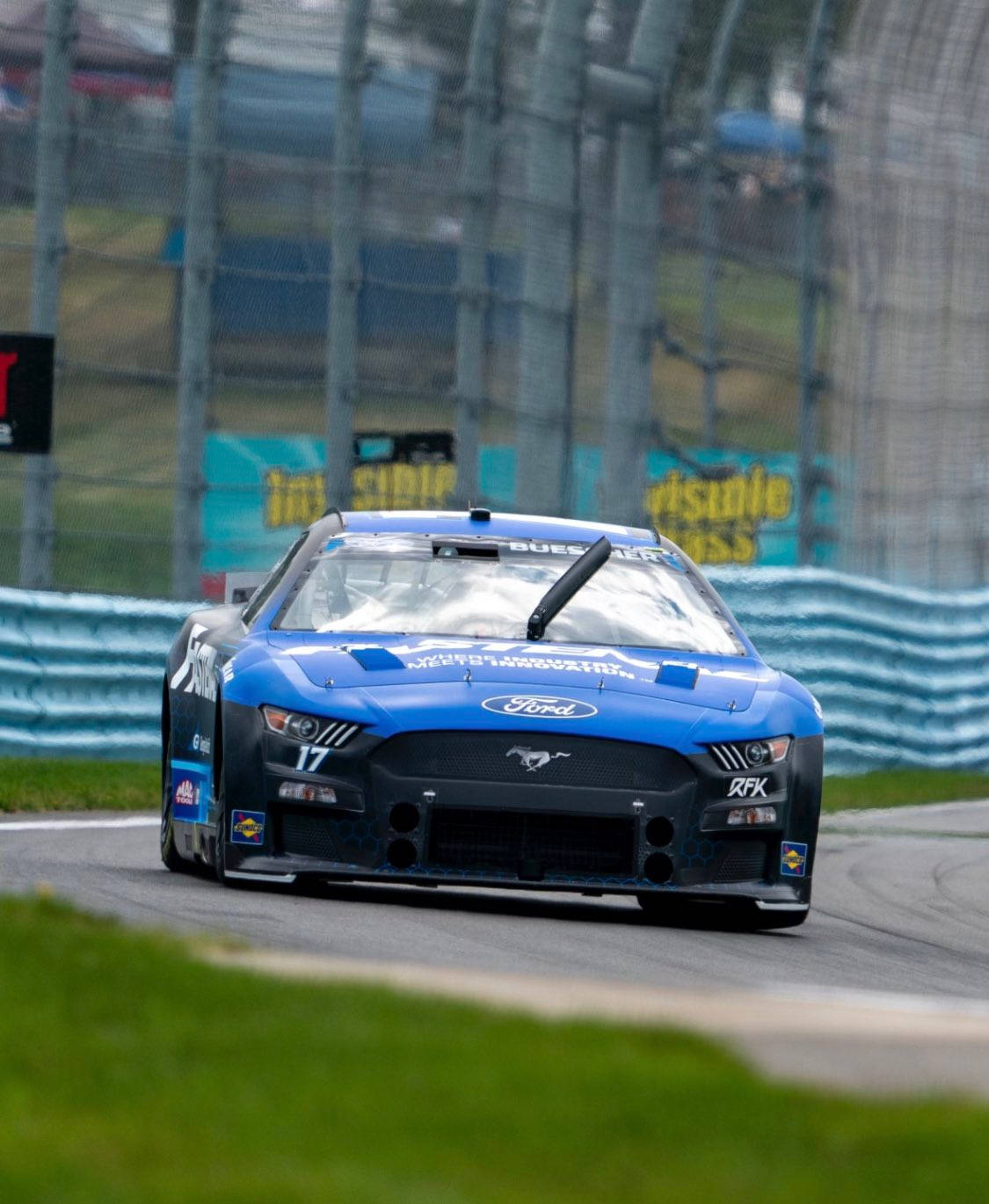 Ford Mustang, blue and black, race car, HD Phone Wallpaper