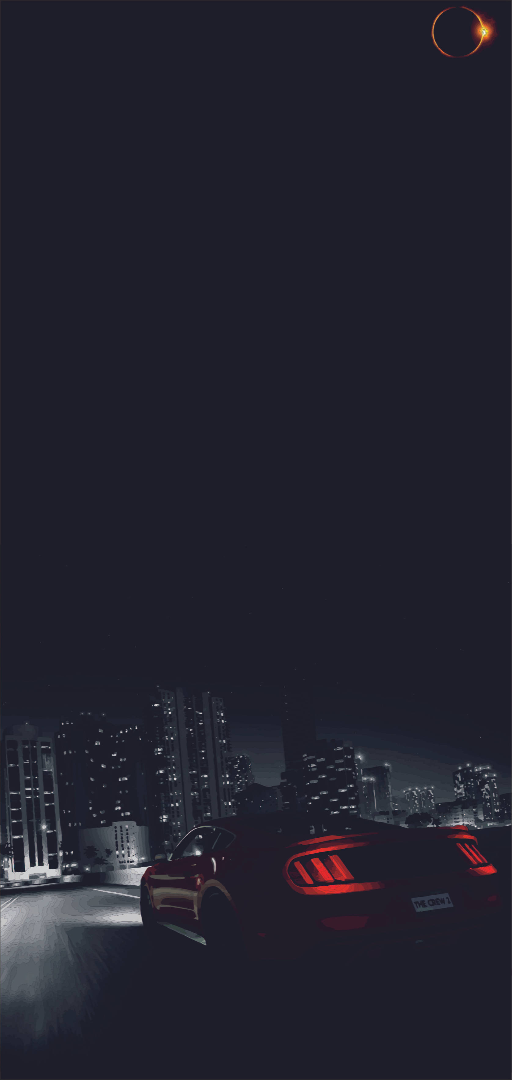 Ford Mustang, red, sports car, 2K Phone Wallpaper