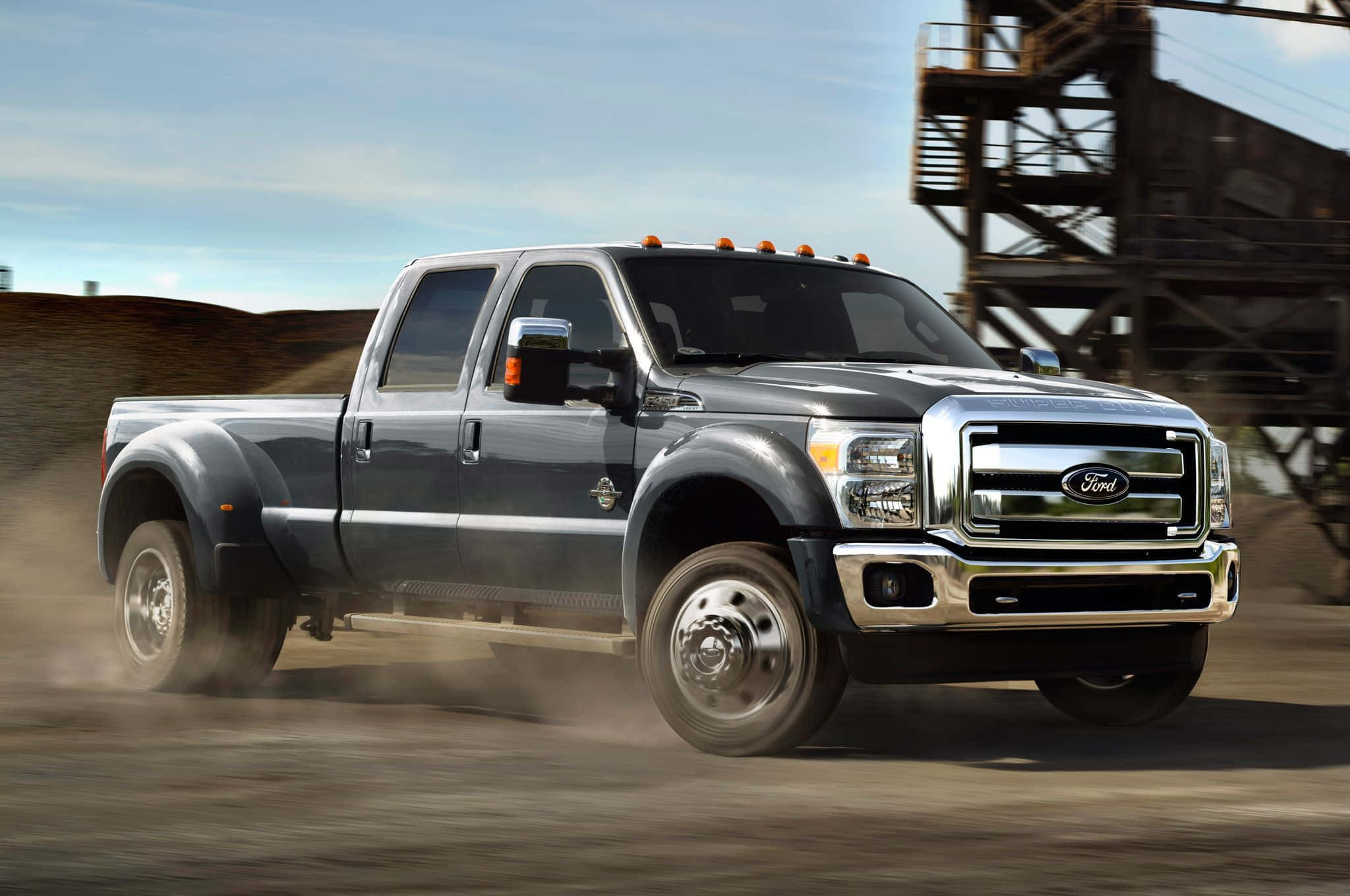 2014 Ford F-350, F-450, dark gray, Full HD Desktop Wallpaper