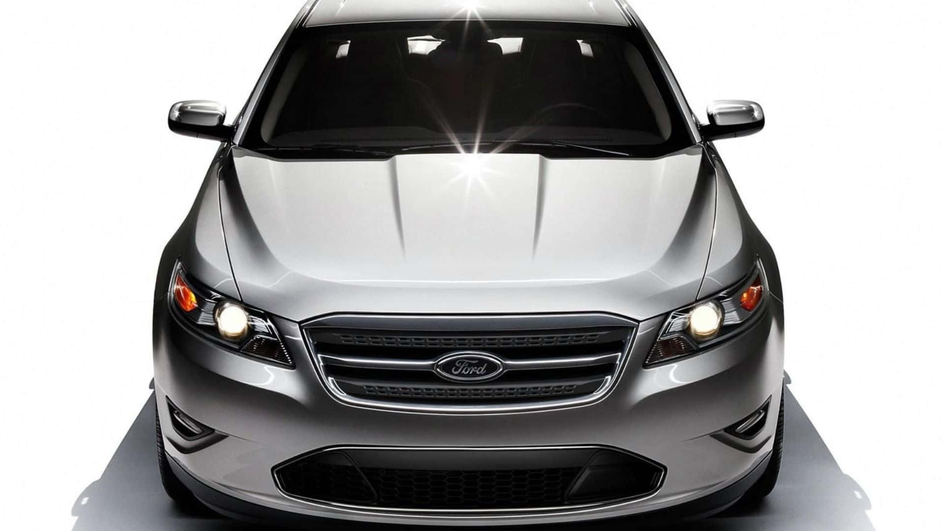 Ford Taurus, silver, studio lights, Full HD Desktop Wallpaper