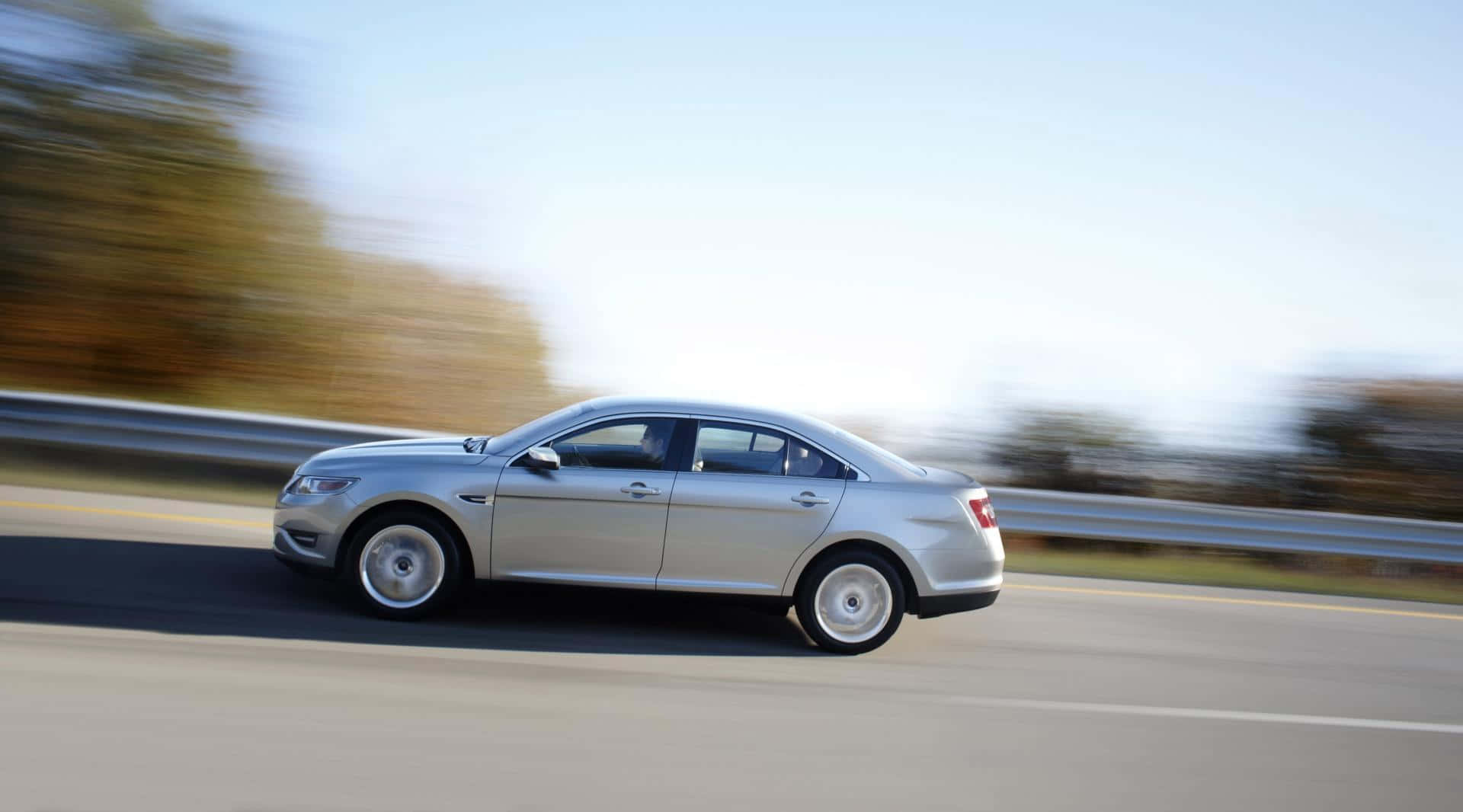 Ford Taurus, silver, sedan, Full HD Desktop Wallpaper