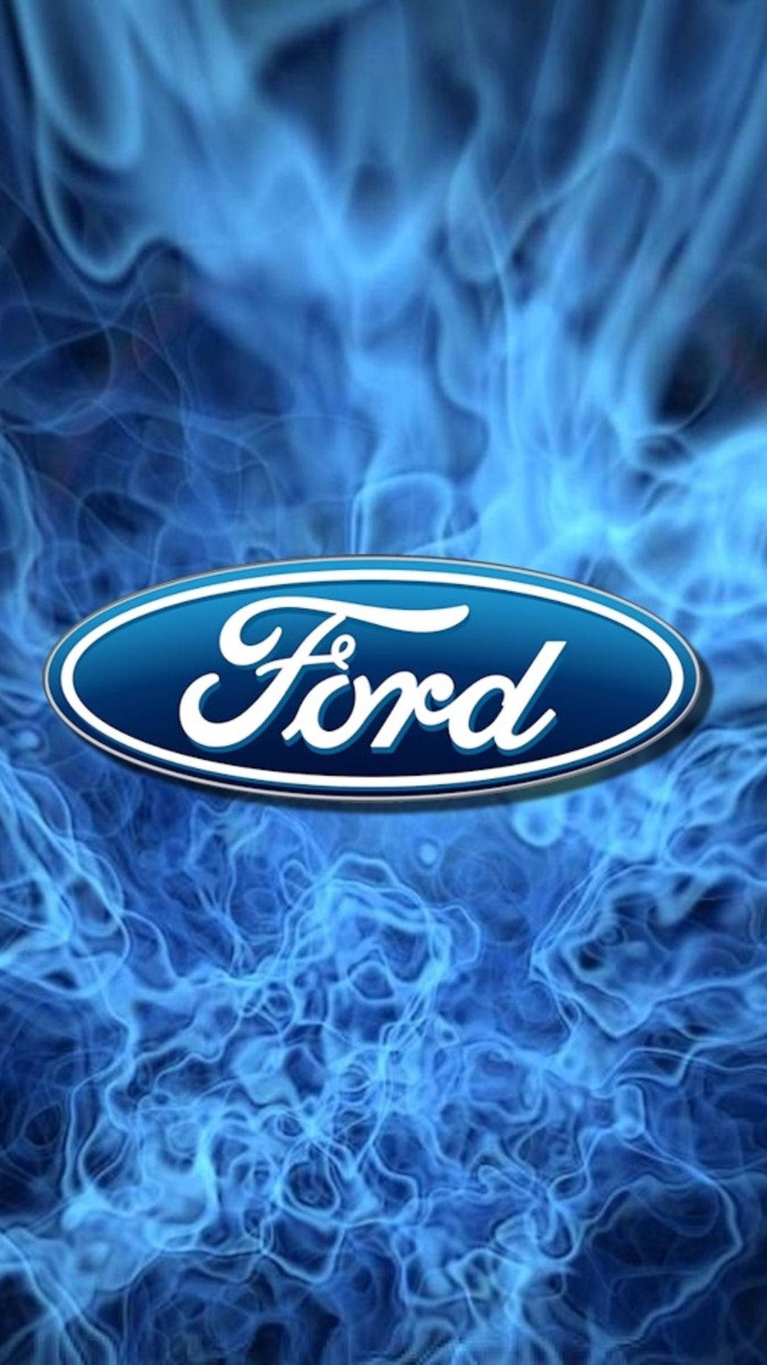 Ford, logo, blue, Full HD Phone Wallpaper