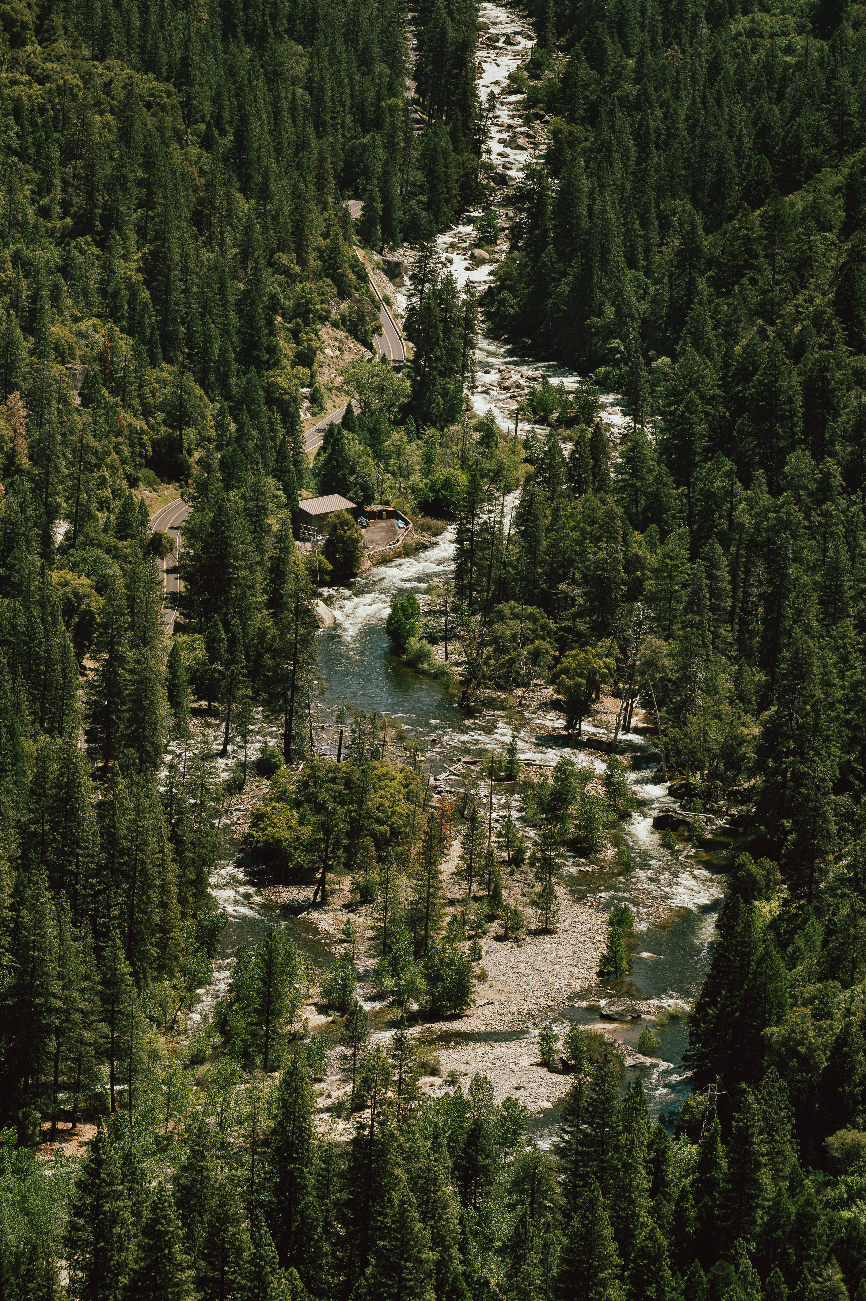 iPhone 13, aerial view, winding river, 4K Phone Wallpaper