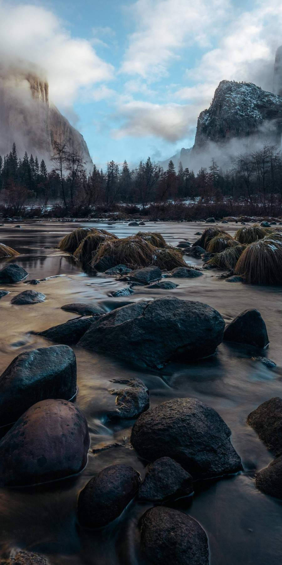 iPhone, big rocks, mossy rocks, HD Phone Wallpaper