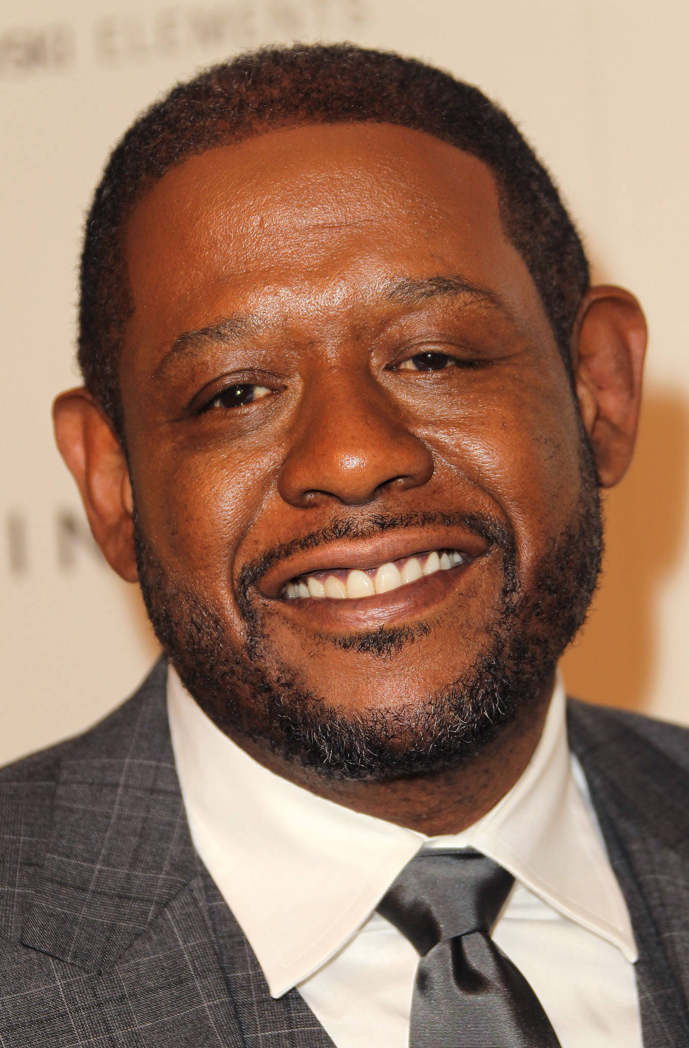 Forest Whitaker, grey plaid suit, black tie, Full HD Phone Wallpaper