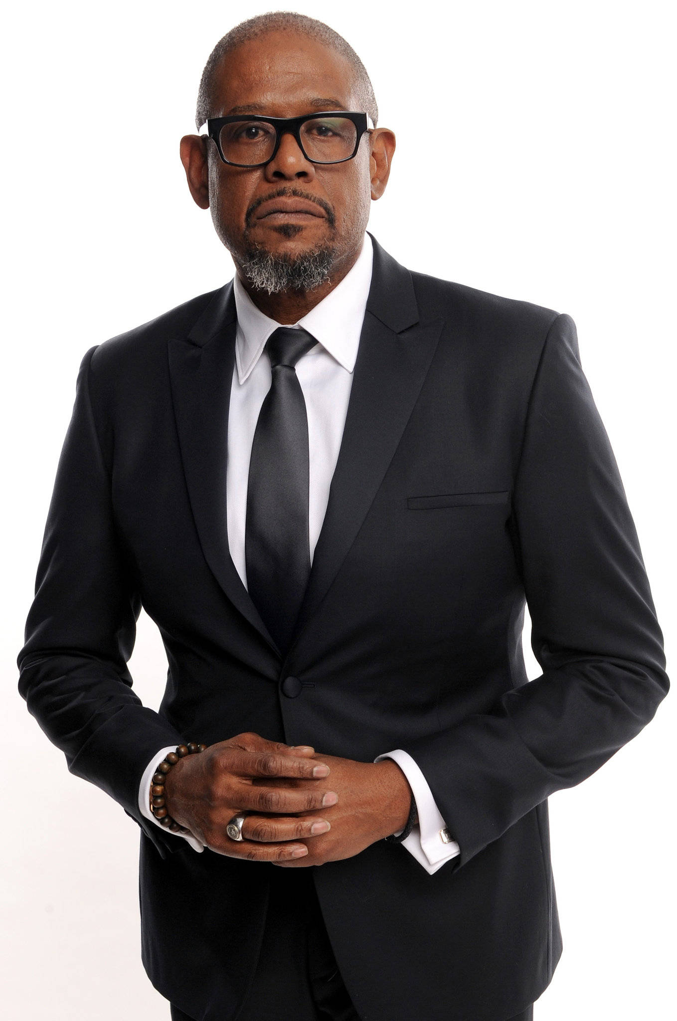Forest Whitaker, black suit, glasses, Full HD Phone Wallpaper