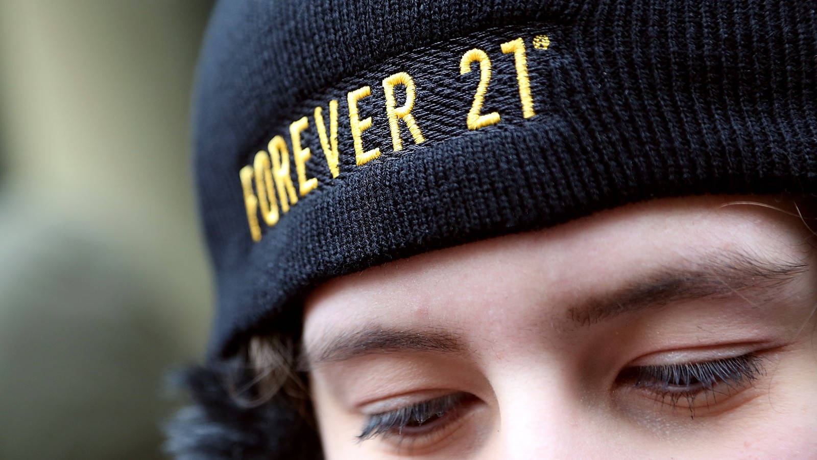 Forever 21, black beanie, gold embroidered text, HD Desktop Wallpaper