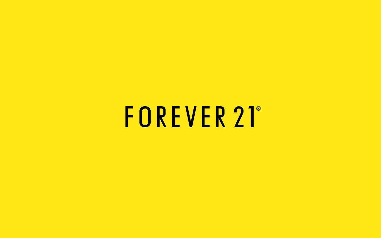 Forever 21, black, vibrant solid yellow, HD Desktop Wallpaper