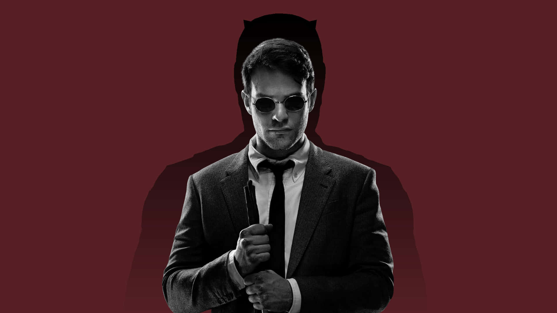 Formal Man Shadow, suit, sunglasses, Full HD Desktop Wallpaper