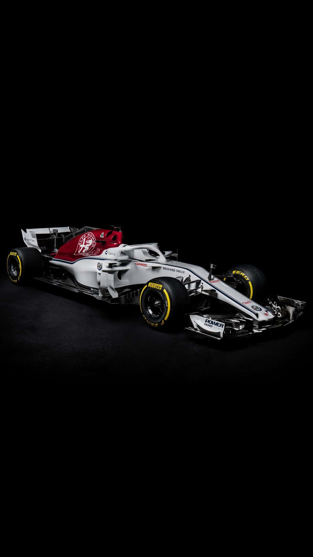 Formula 1, iPhone, white and red Formula 1 race car, Full HD Phone Wallpaper