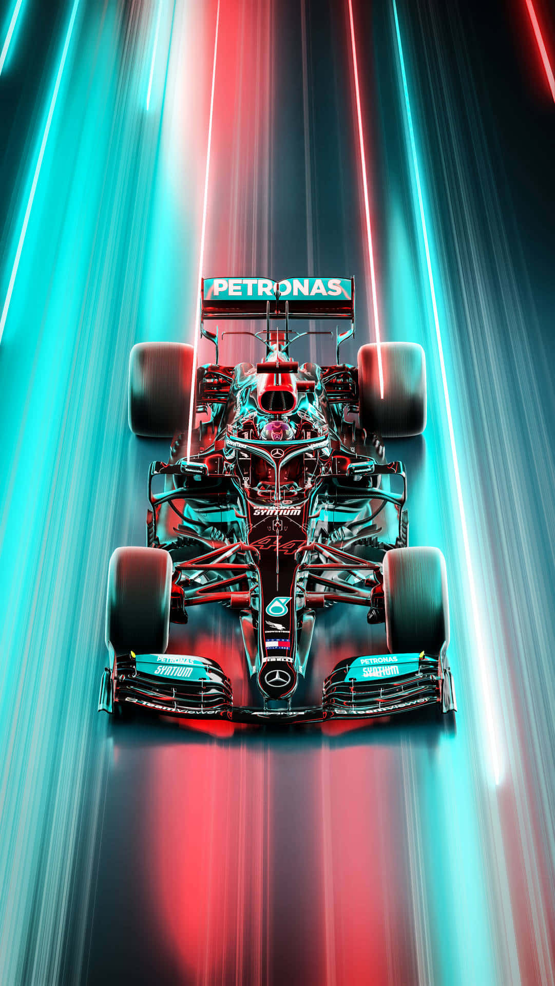 Formula 1, iPhone, neon streaks, Full HD Phone Wallpaper