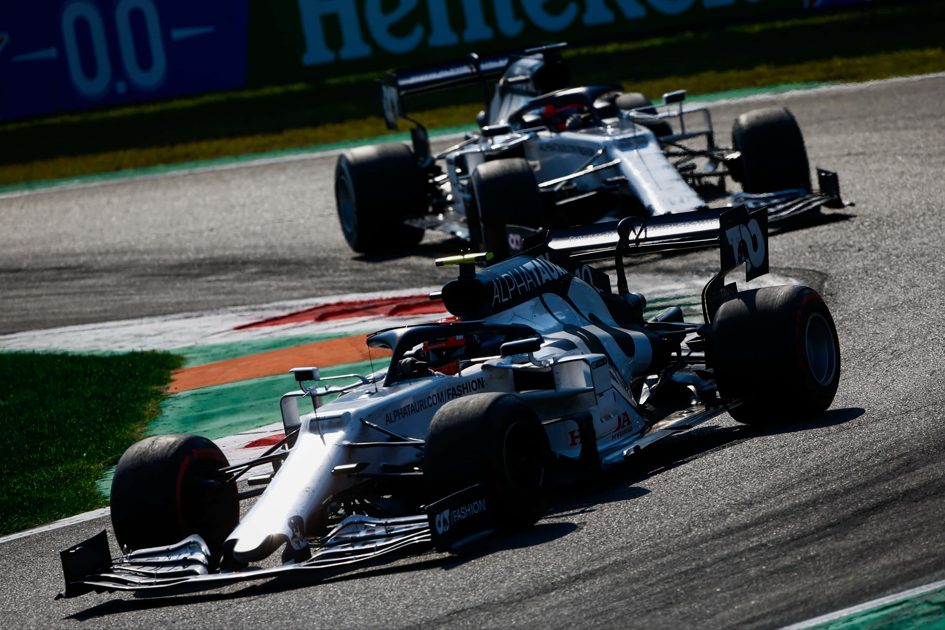 Formula 1, silver, sunlit track, 4K Desktop Wallpaper