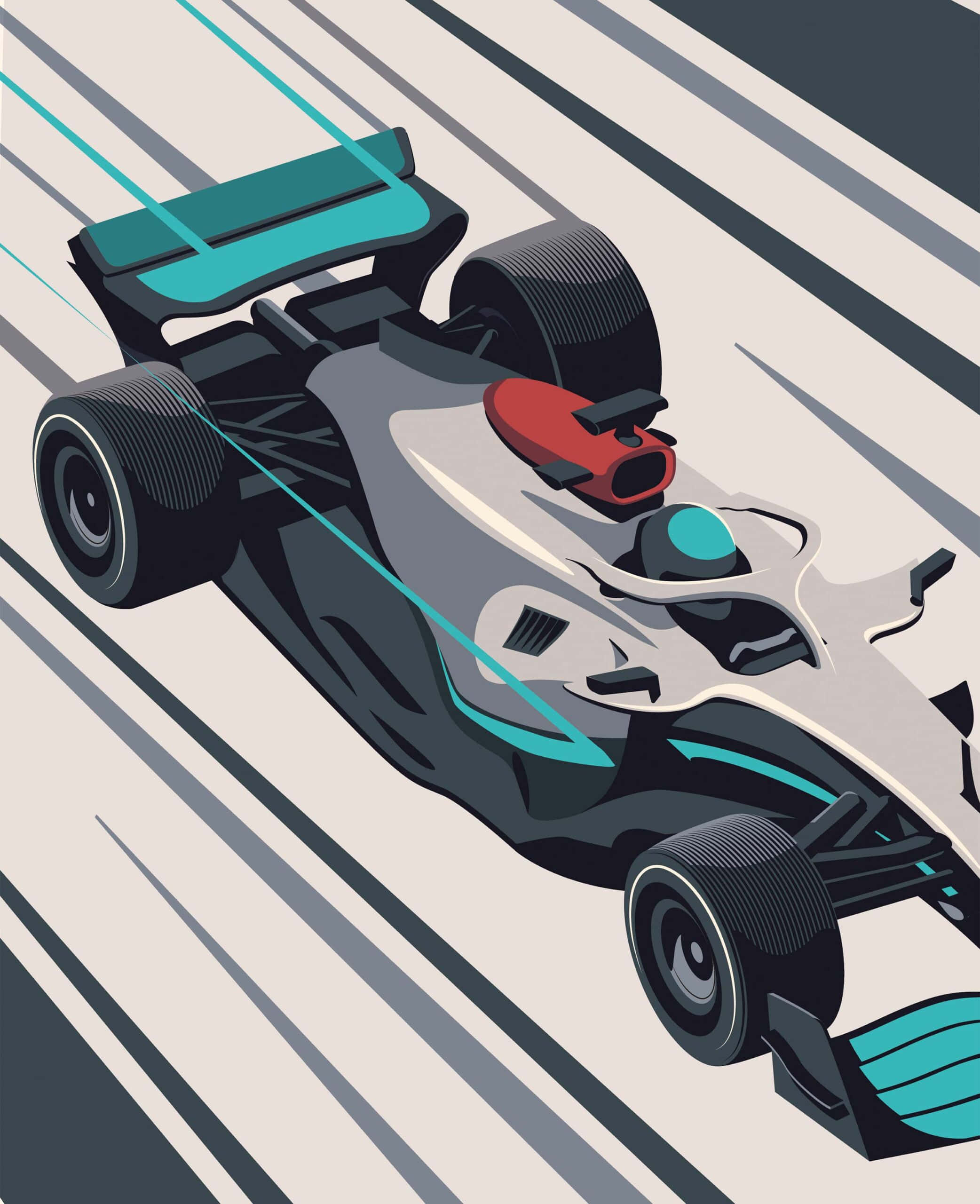 Formula 1, racing car, track, 2K Phone Wallpaper