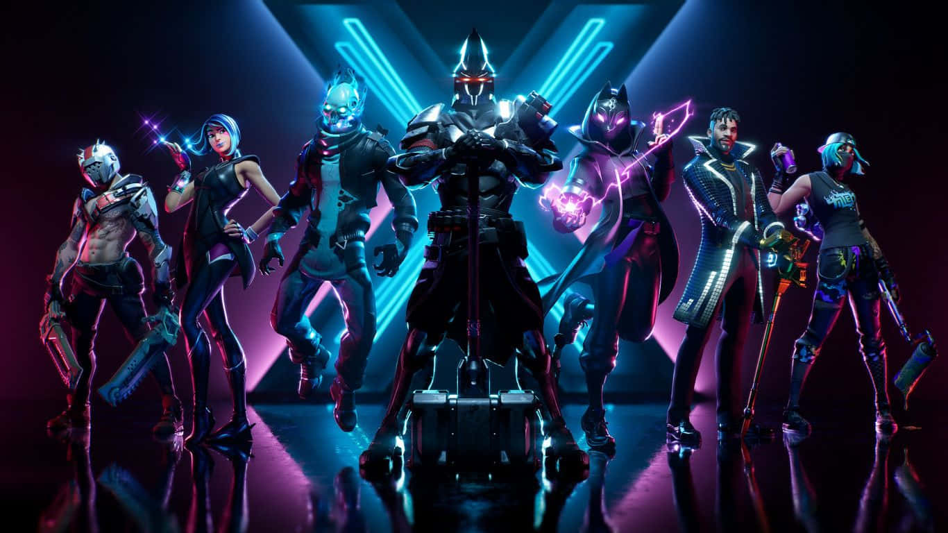 Fortnite, 1366x768, futuristic armor, HD Desktop Wallpaper