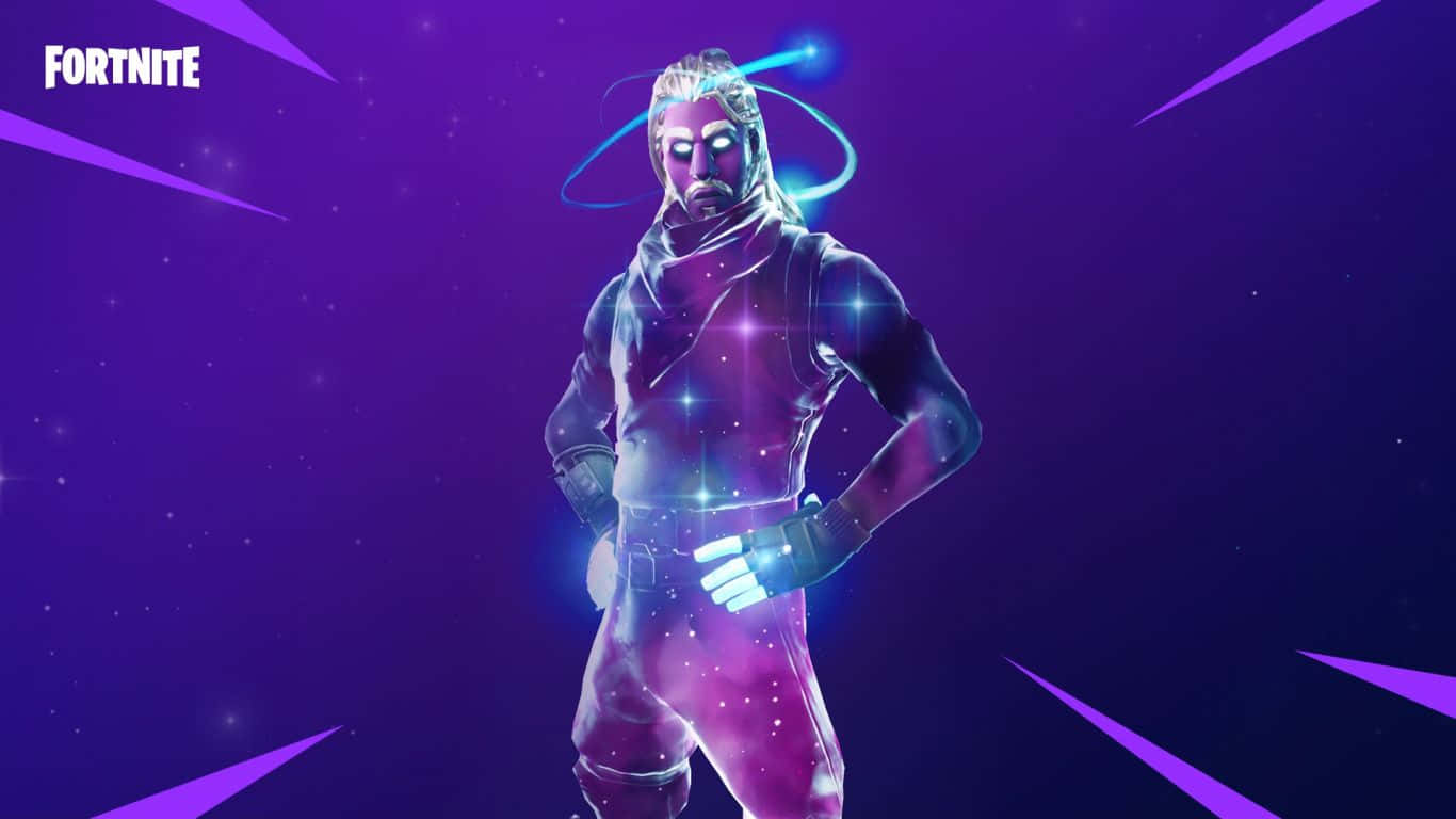 Fortnite, 1366x768, cosmic purple background, HD Desktop Wallpaper
