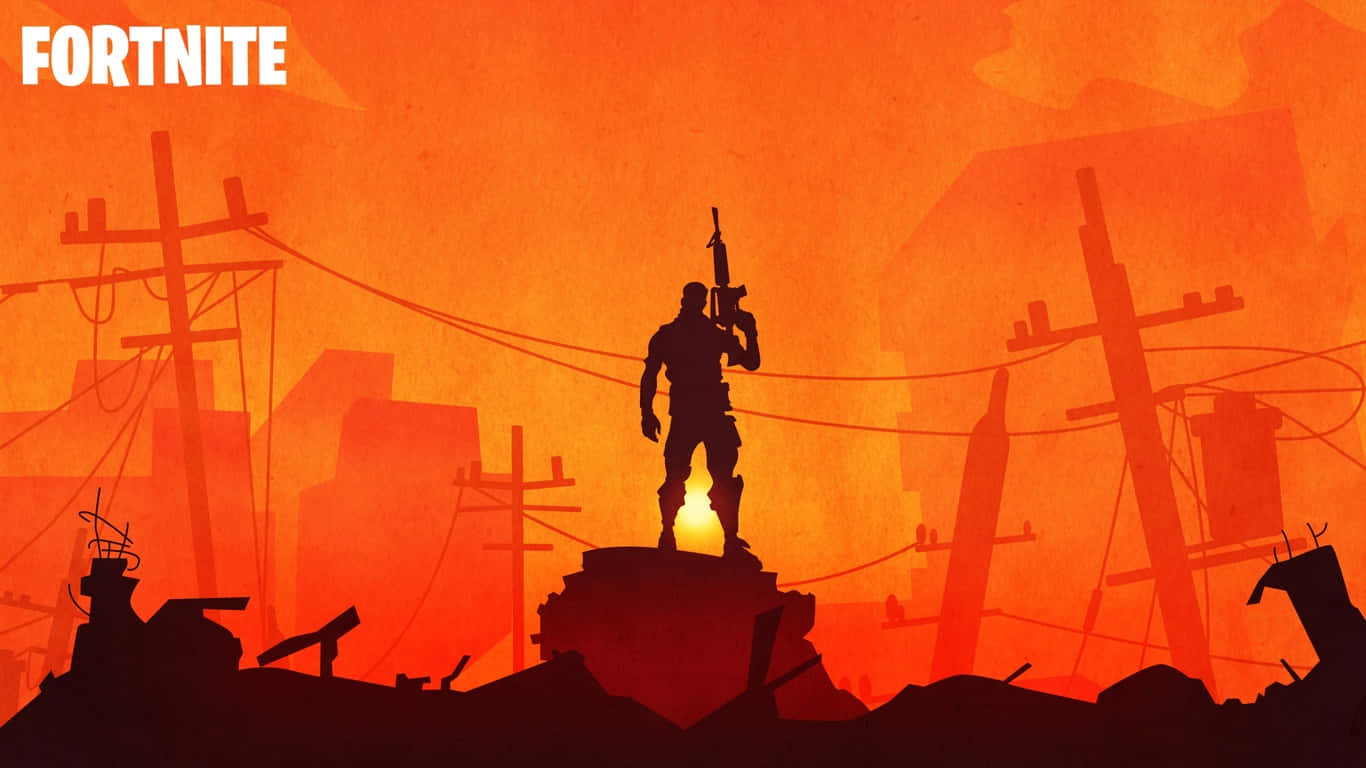 Fortnite, 1366x768, soldier, HD Desktop Wallpaper