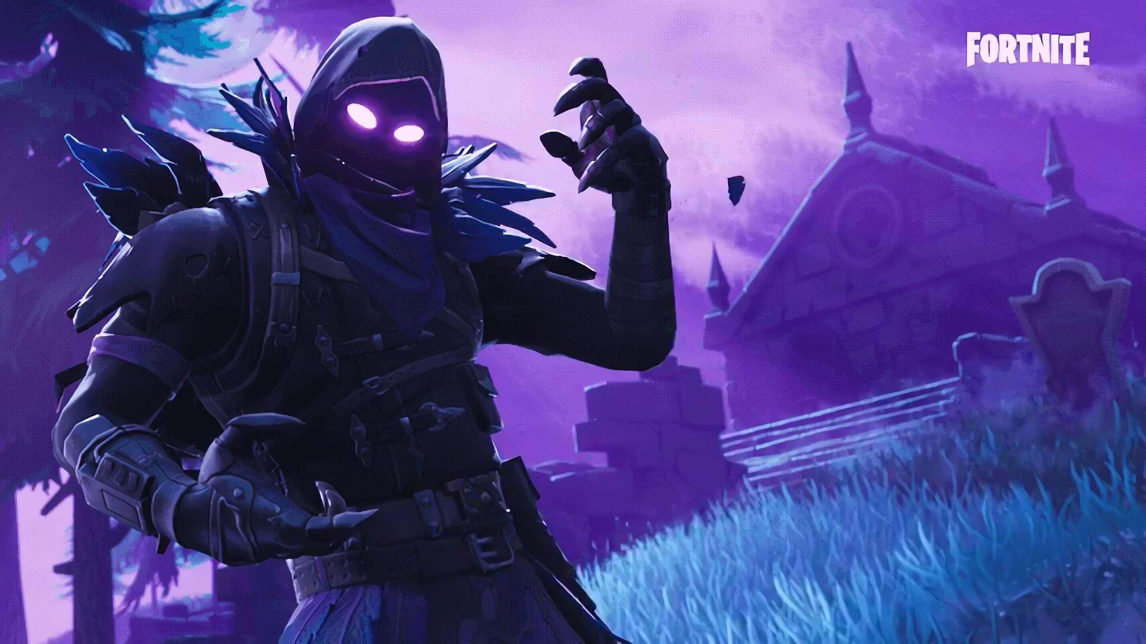 Fortnite Battle Royale, 4K, purple-hued graveyard, 4K Desktop Wallpaper