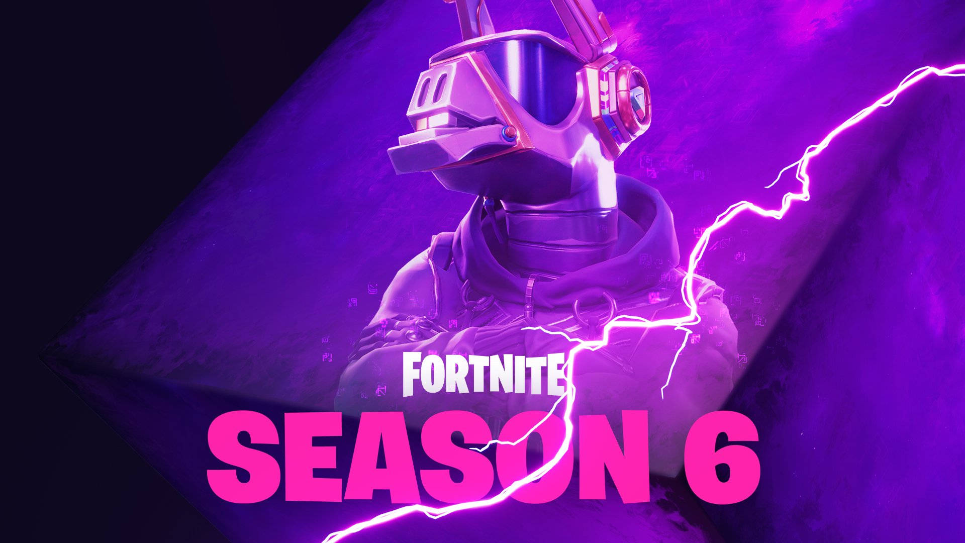Fortnite Chapter 2 Season 6, purple hoodie, helmet, Full HD Desktop Wallpaper