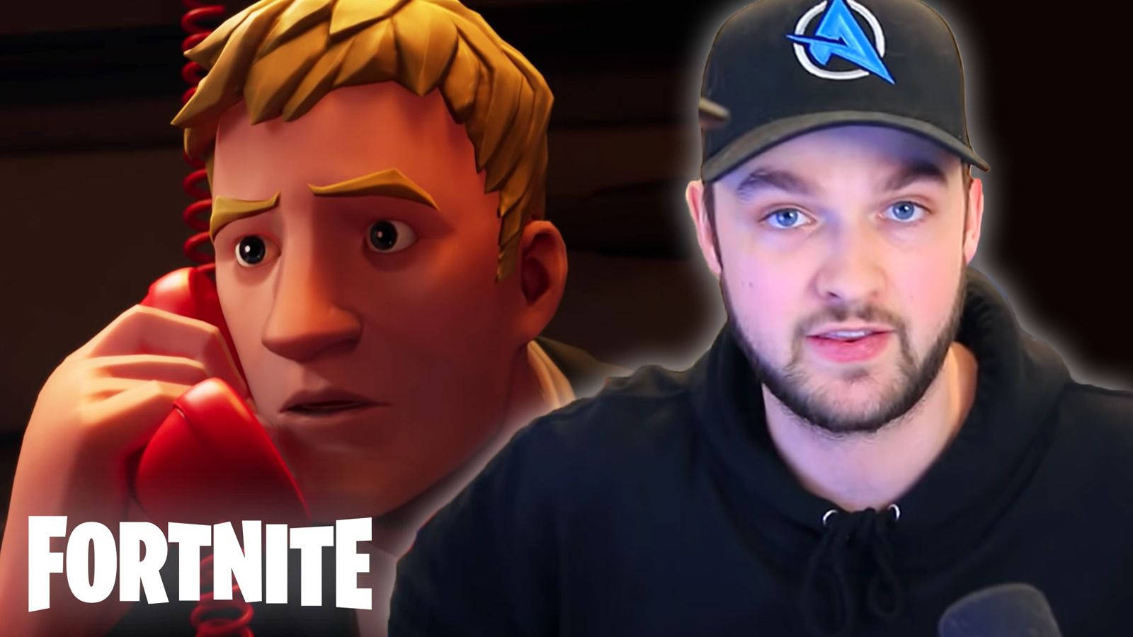 Fortnite Chapter 2 Season 6, red phone, shocked expression, HD Desktop Wallpaper